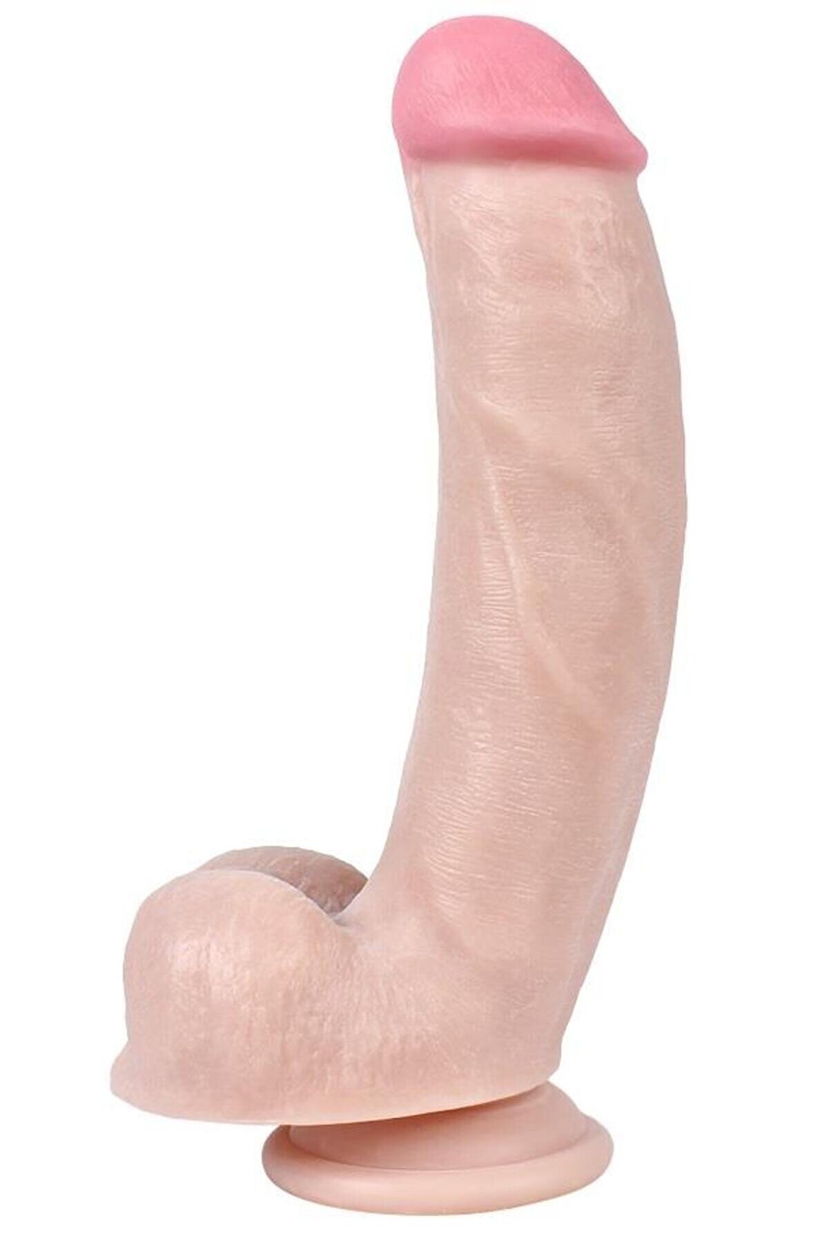 Meyrabest G&uuml;&ccedil;l&uuml; Vantuzlu Esnek Ultra Ger&ccedil;ek&ccedil;i̇ Ten Doku Hi̇ssi̇yatı 21 Cm Di̇ldo Ten Rengi̇ S&uuml;per Reali̇sti̇k Peni̇s