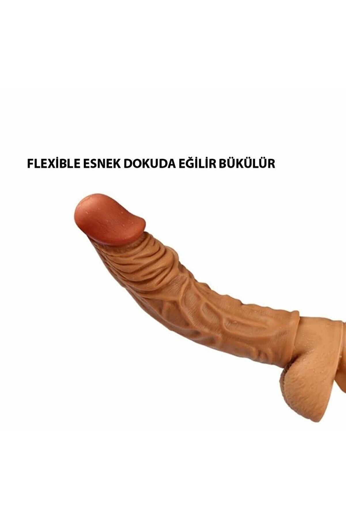 Erox Tam Kavrayan Maxx Yumuşak Et Dokulu 19,5 Cm Peni̇s Kılıfı