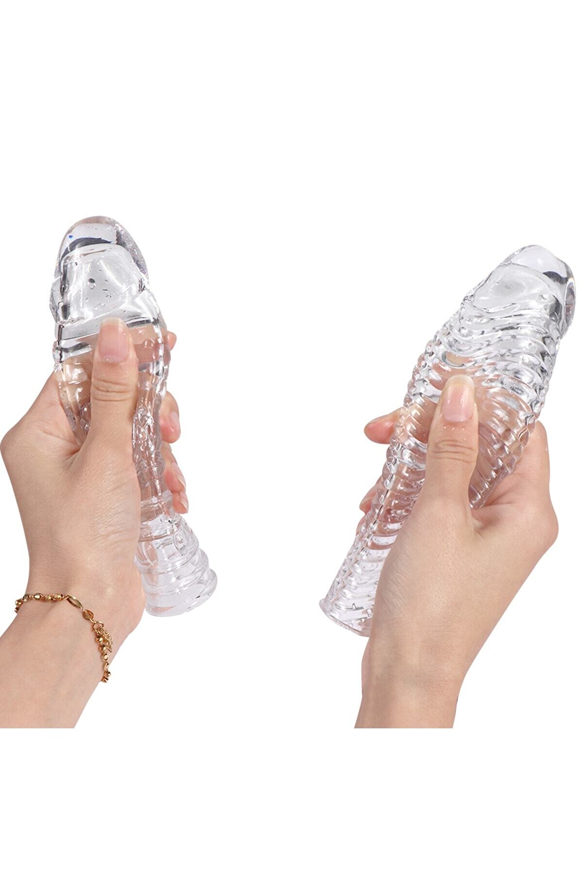 Erox Sleeve Si̇li̇kon Şeffaf Peni̇s Kılıfı