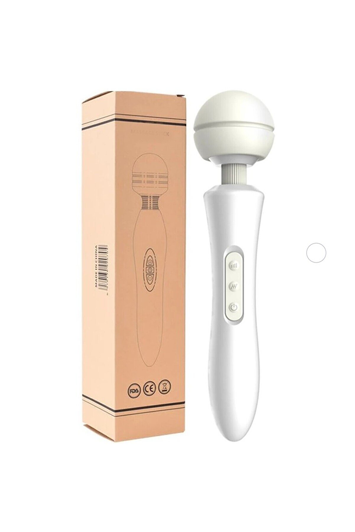 Erox Whi̇te Magi̇c Massager Profesyonel 20 Modlu Double G&uuml;&ccedil;l&uuml; Masaj Aleti̇