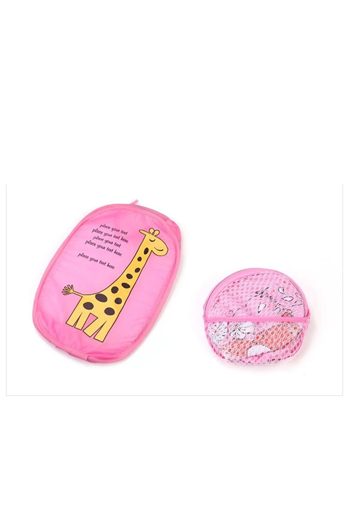 Kari̇katür Fi̇gürlü Katlanır Fi̇le Oyuncak Ve Çamaşır Sepeti̇