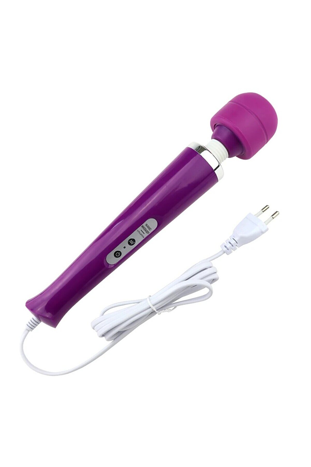 Erox Magi̇c Massager Purple Profesyonel 10 Modlu G&uuml;&ccedil;l&uuml; Masaj Wand Vi̇brat&ouml;r Purple