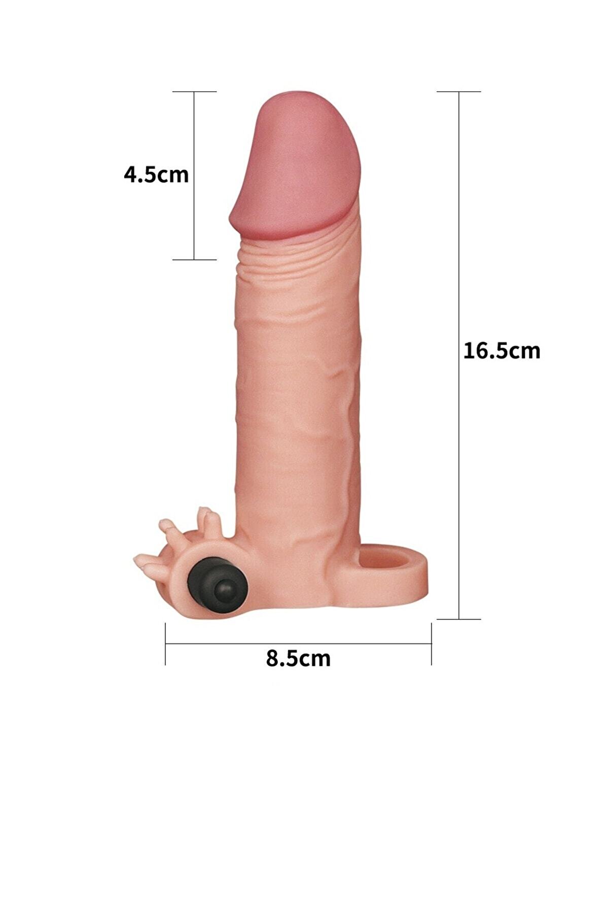Erox Ms Tam Kavrayan Kali̇teli̇ Lovetoy Pleasure X-Tender Ti̇treşi̇mli̇ 50 Mm Uzatma Ilaveli̇ Peni̇s Kılıfı
