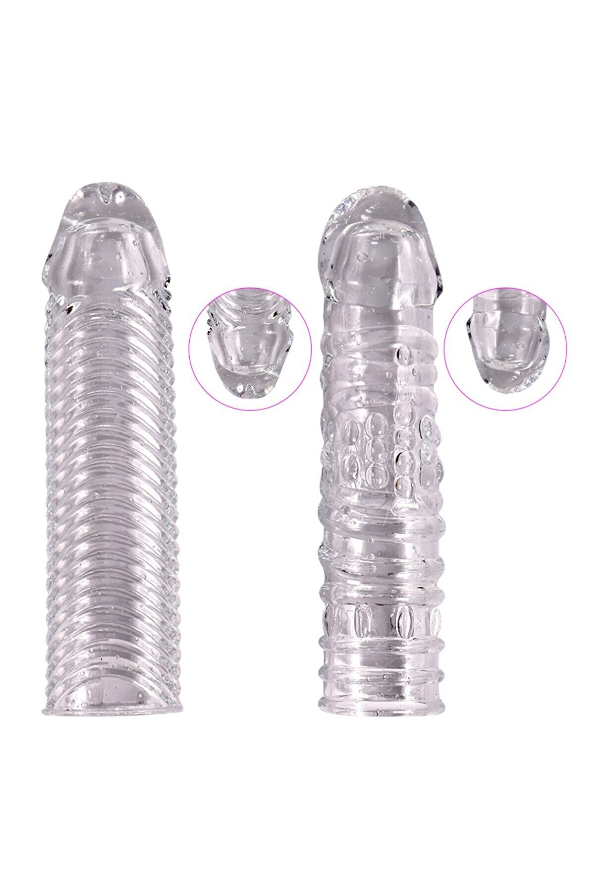 Erox Sleeve Si̇li̇kon Şeffaf Peni̇s Kılıfı