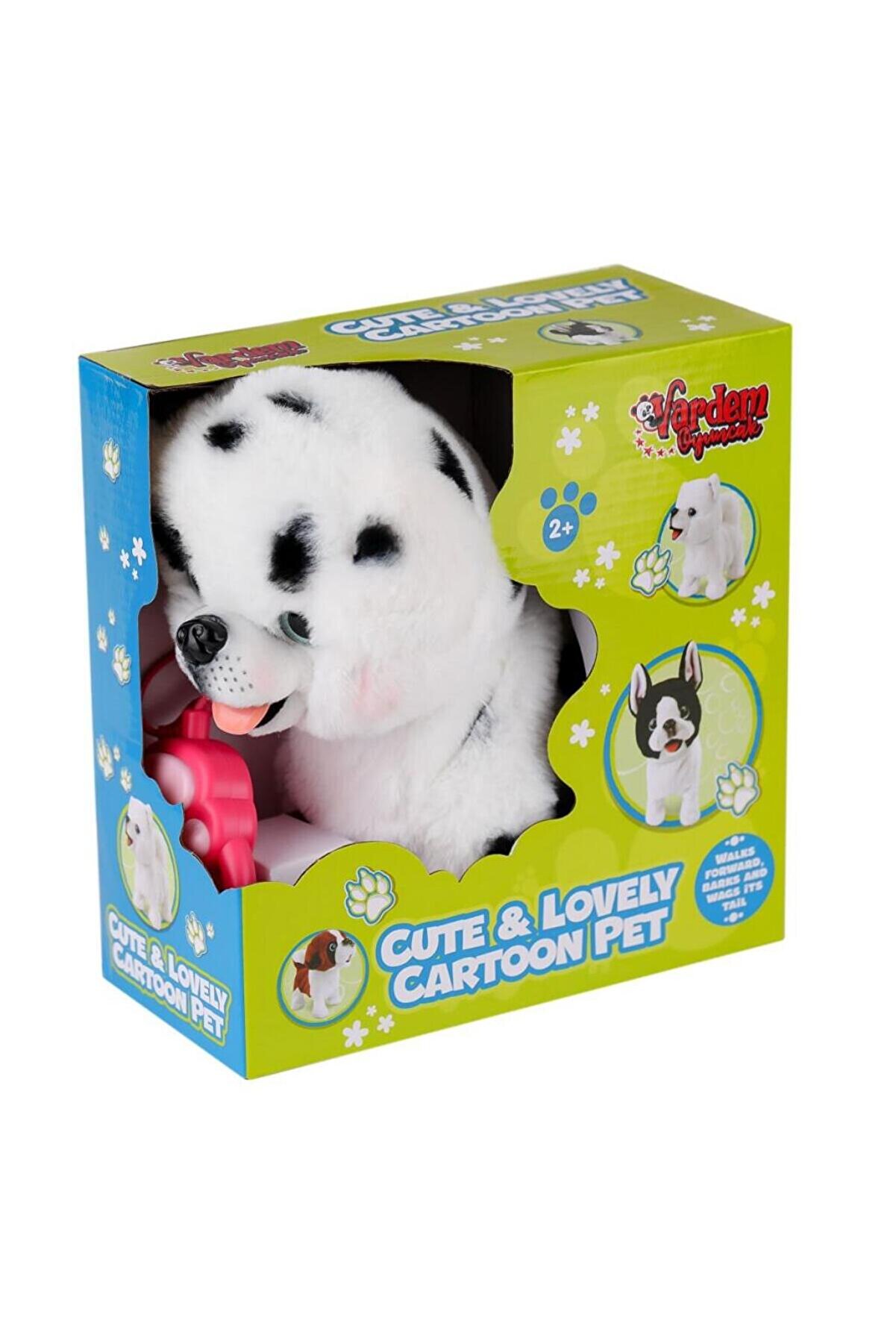 Toptan Bulurum PR6602225 Yürüyen Tasmalı Peluş Köpek