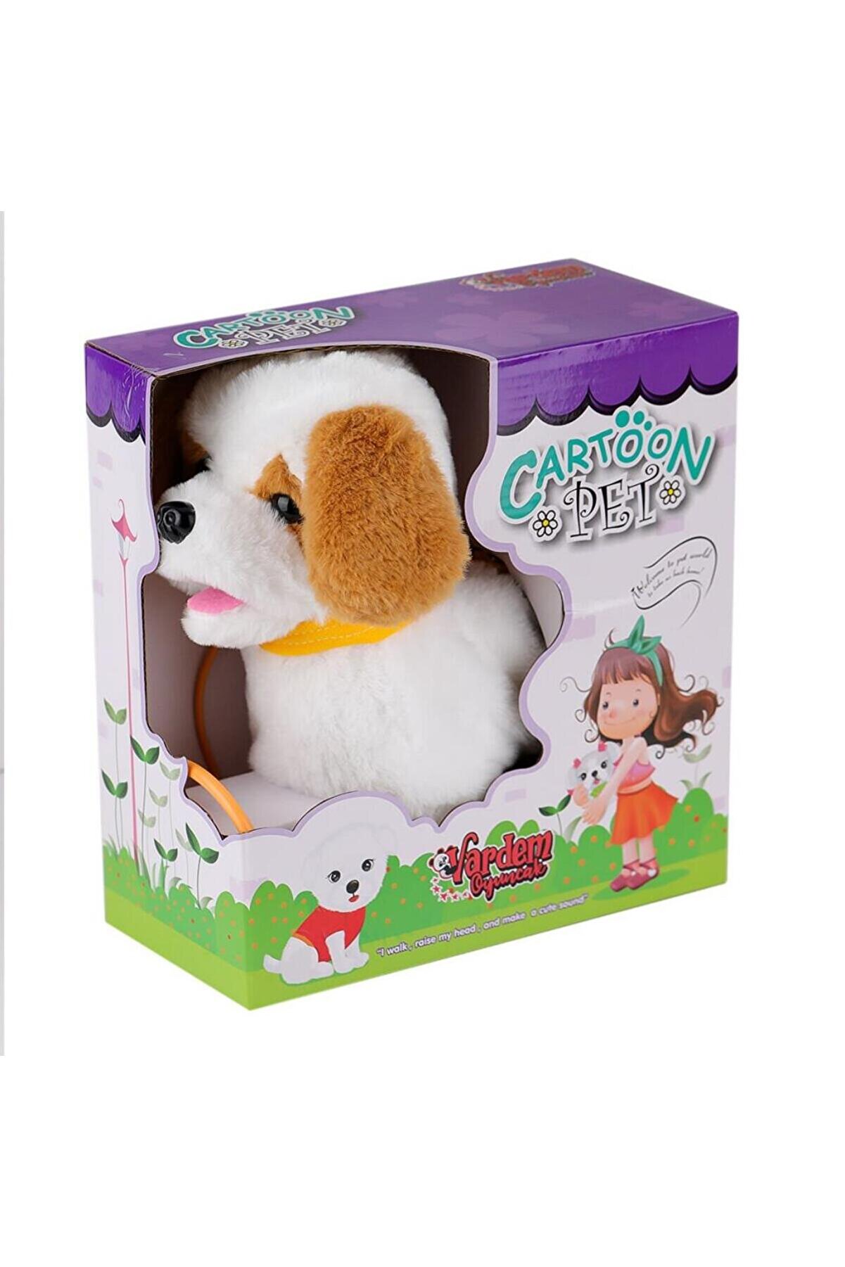 Toptan Bulurum PFTB019 Yürüyen Tasmalı Peluş Köpek