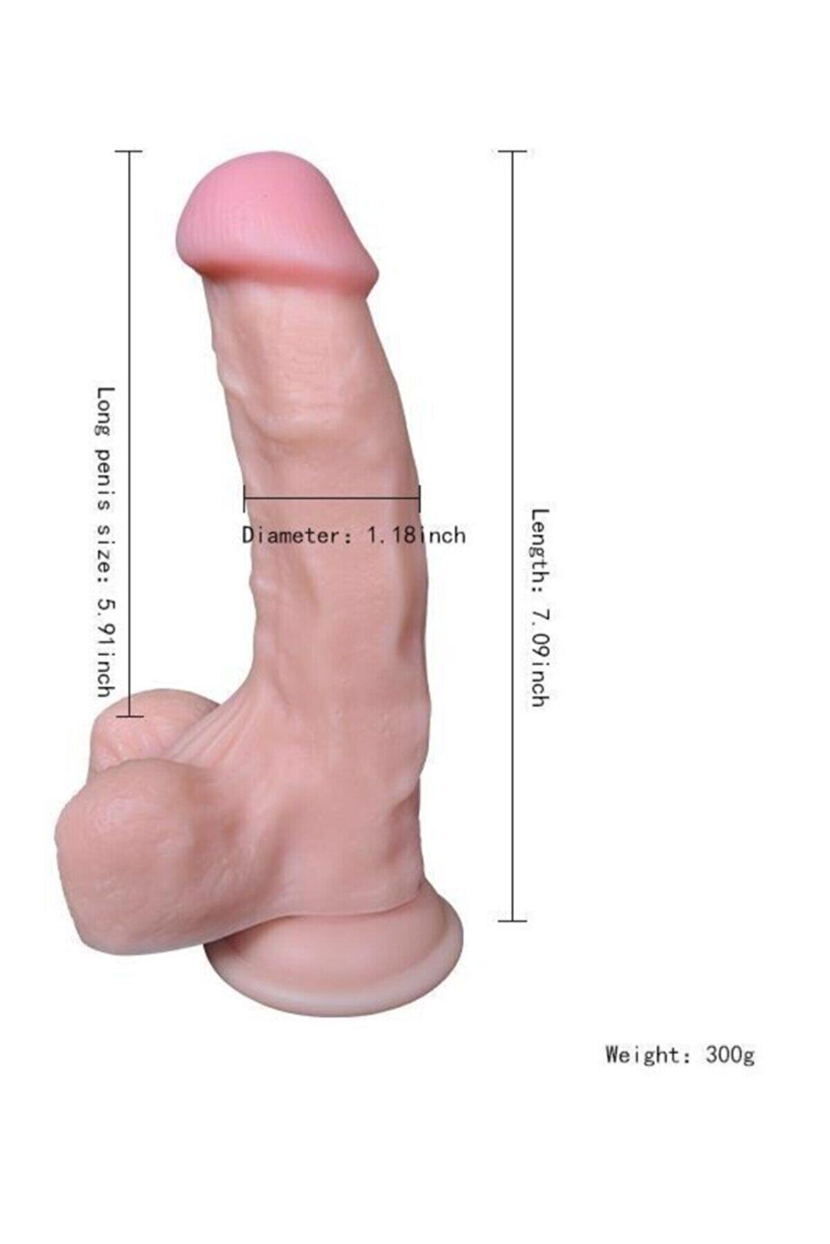 Meyrabest Vantuzlu Peni̇s 18 Cm