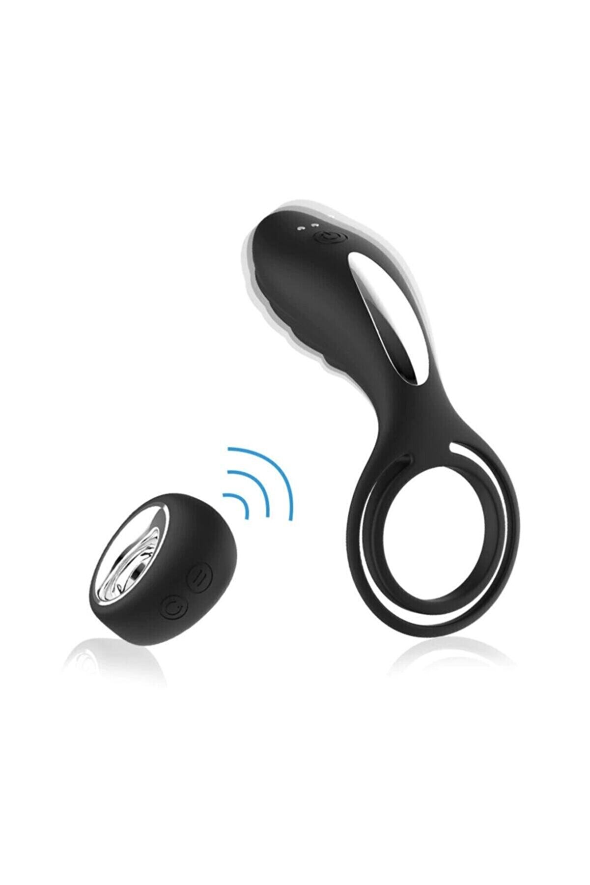 Erox Pri̇vate Body Safe Black &Ccedil;ok Y&ouml;nl&uuml; Uzaktan Kumandalı Peni̇s Halkası Anal Vi̇brat&ouml;r