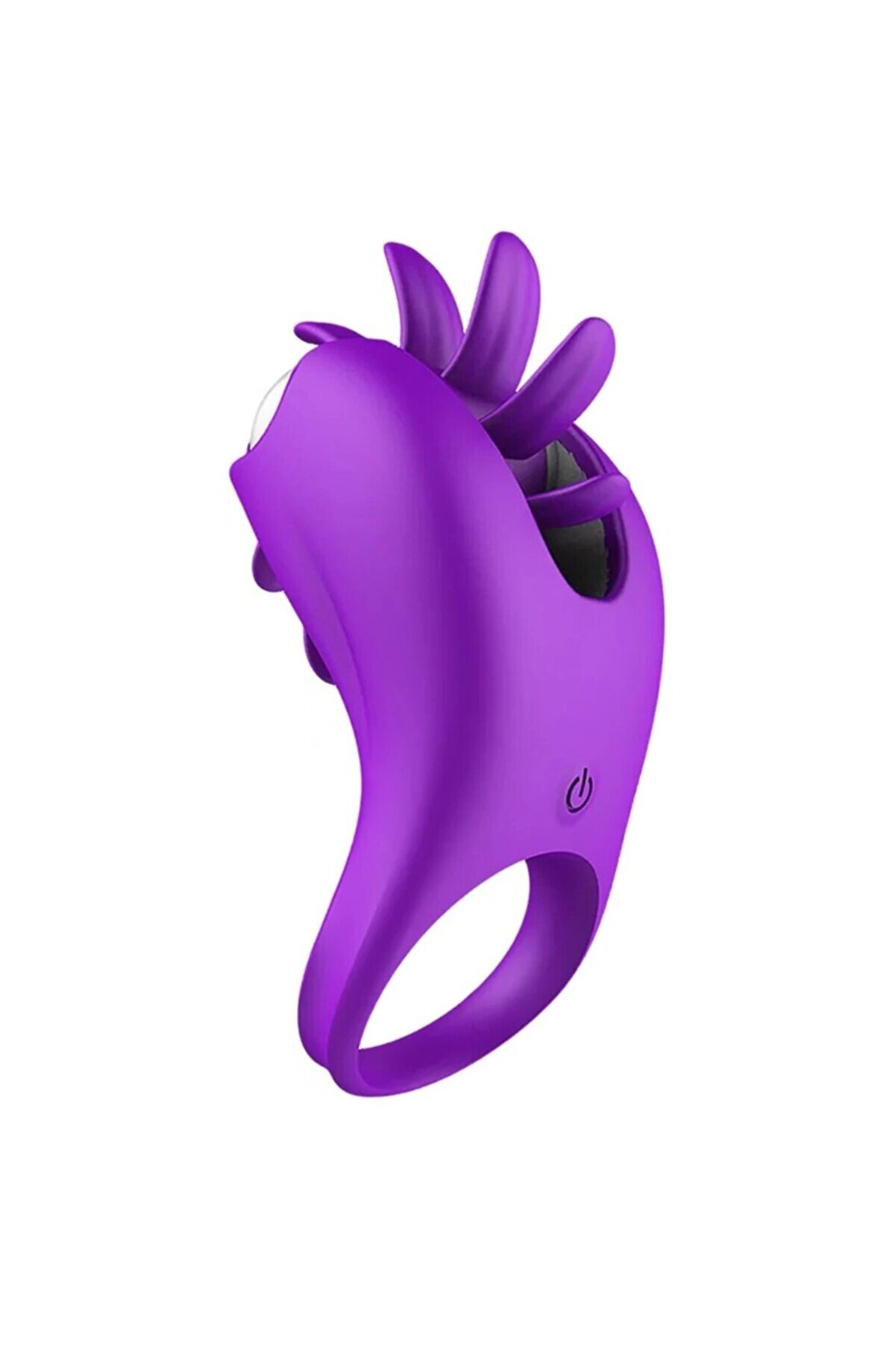 Erox Cli̇toral Sti̇mulati̇ng Şarjlı Peni̇s Halkası Mor