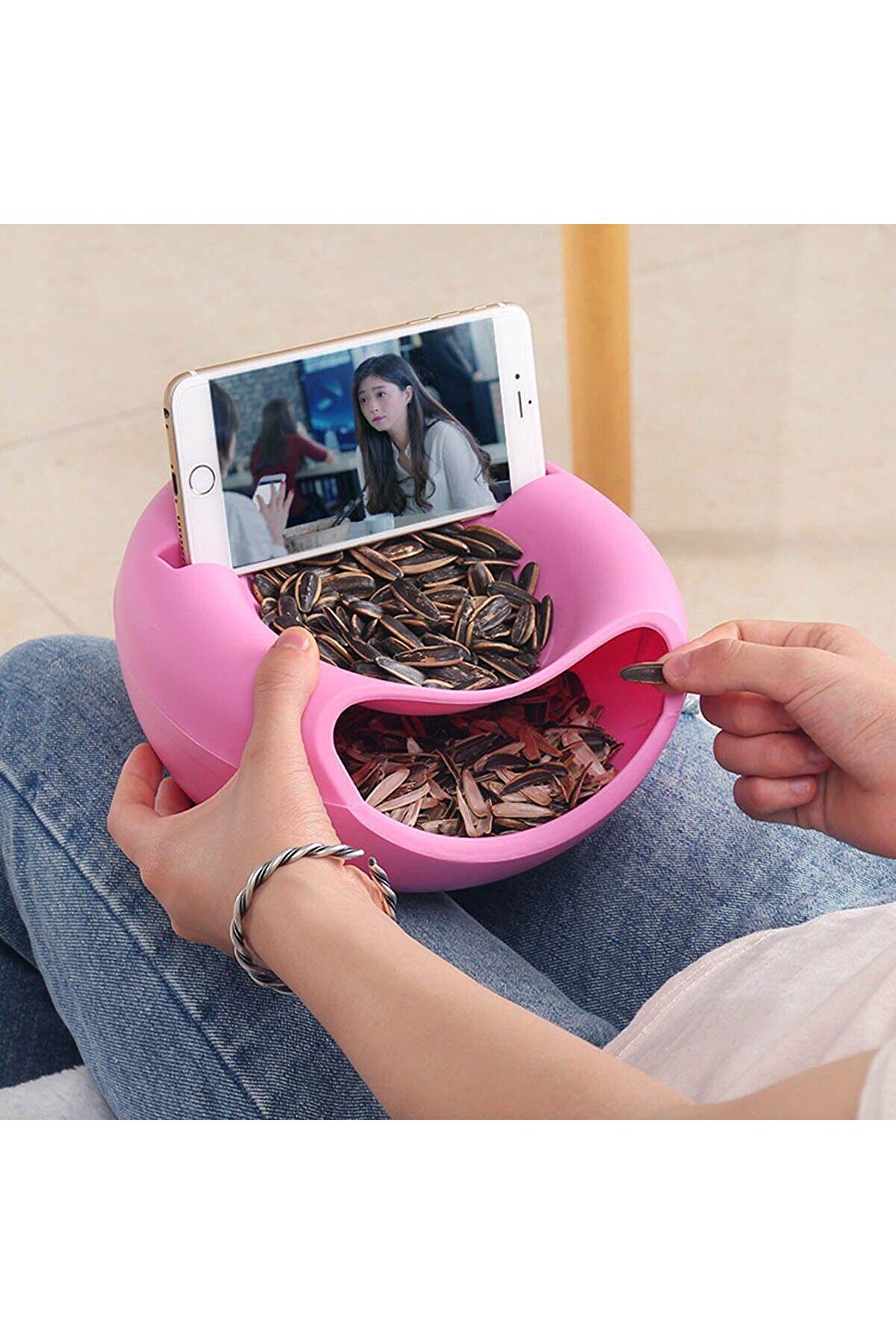 Toptan Bulurum Keyif Çerezlik Telefon Standlı Çerez Kasesi