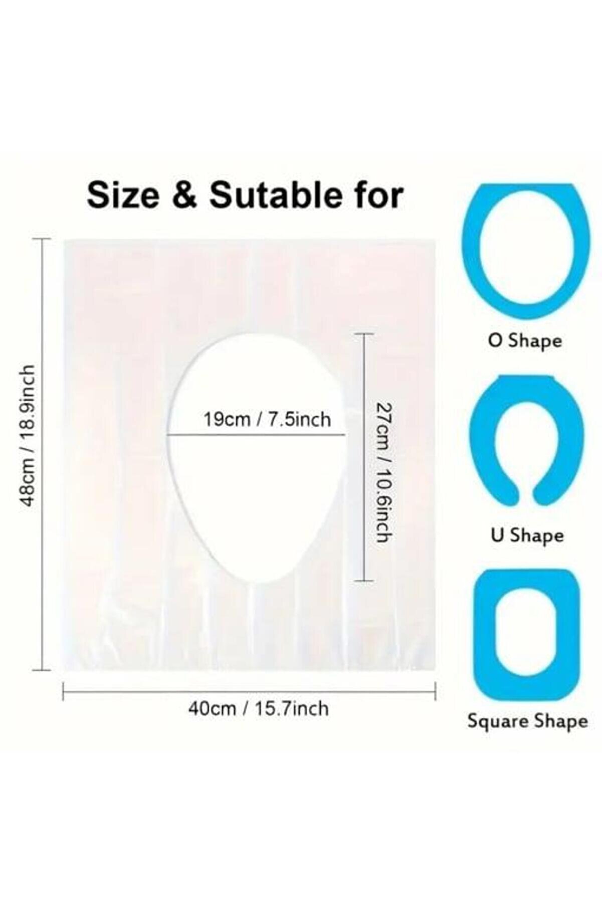 Hi̇jyeni̇k Tek Kullanımlık Klozet Kapağı Poşeti̇ 200 Adet