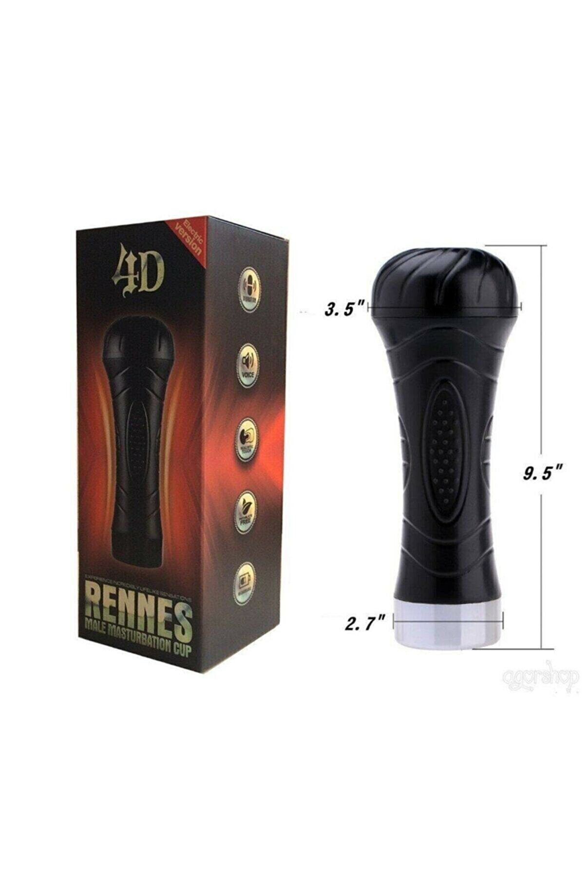 Erox Ms Saklanabi̇li̇r Rennes 4D Şarjlı Sesli̇ Ve Ti̇treşi̇mli̇ Reali̇sti̇k Suni̇ Vaji̇na