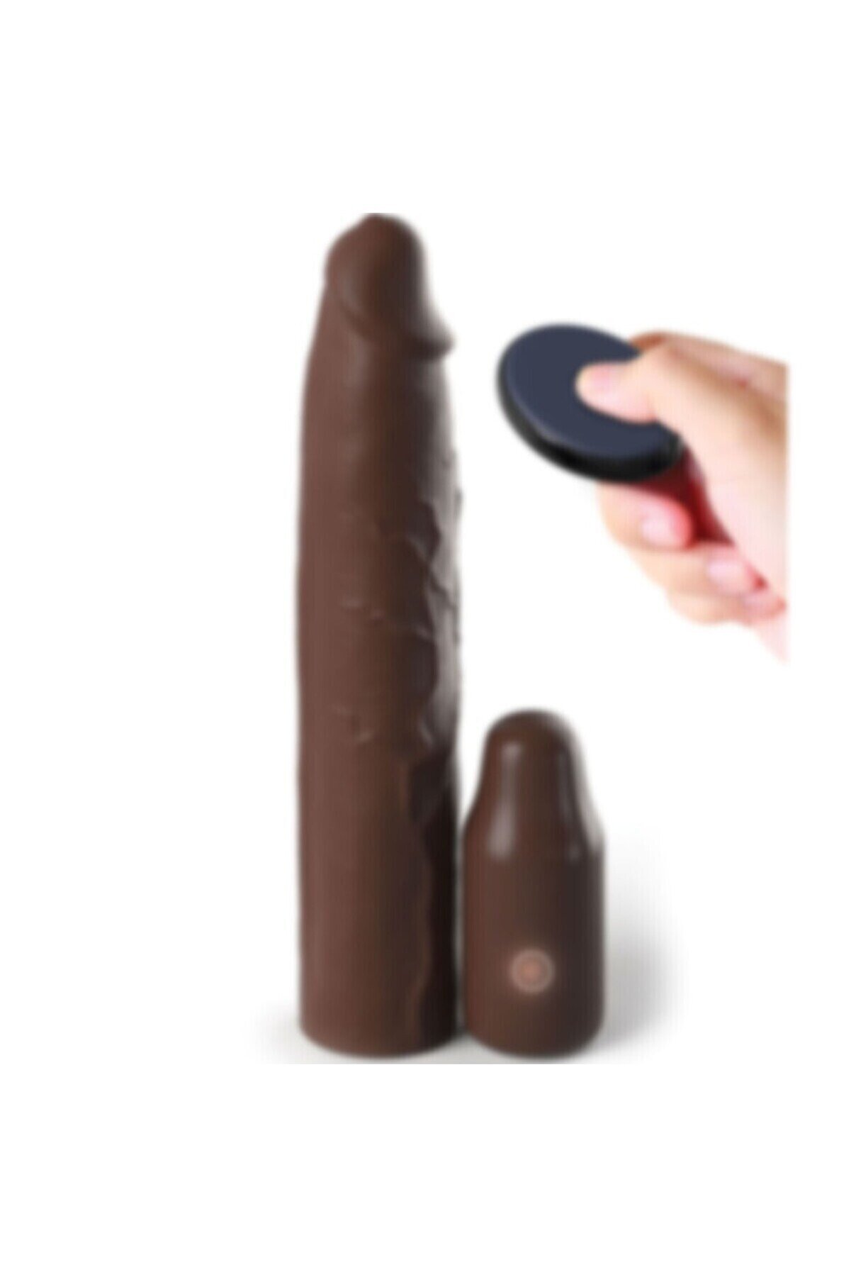 Erox Kumanda İle Kontrol Edi̇lebi̇len Uzatmalı Uygun Esnek 22 Cm Peni̇s Kılıfı