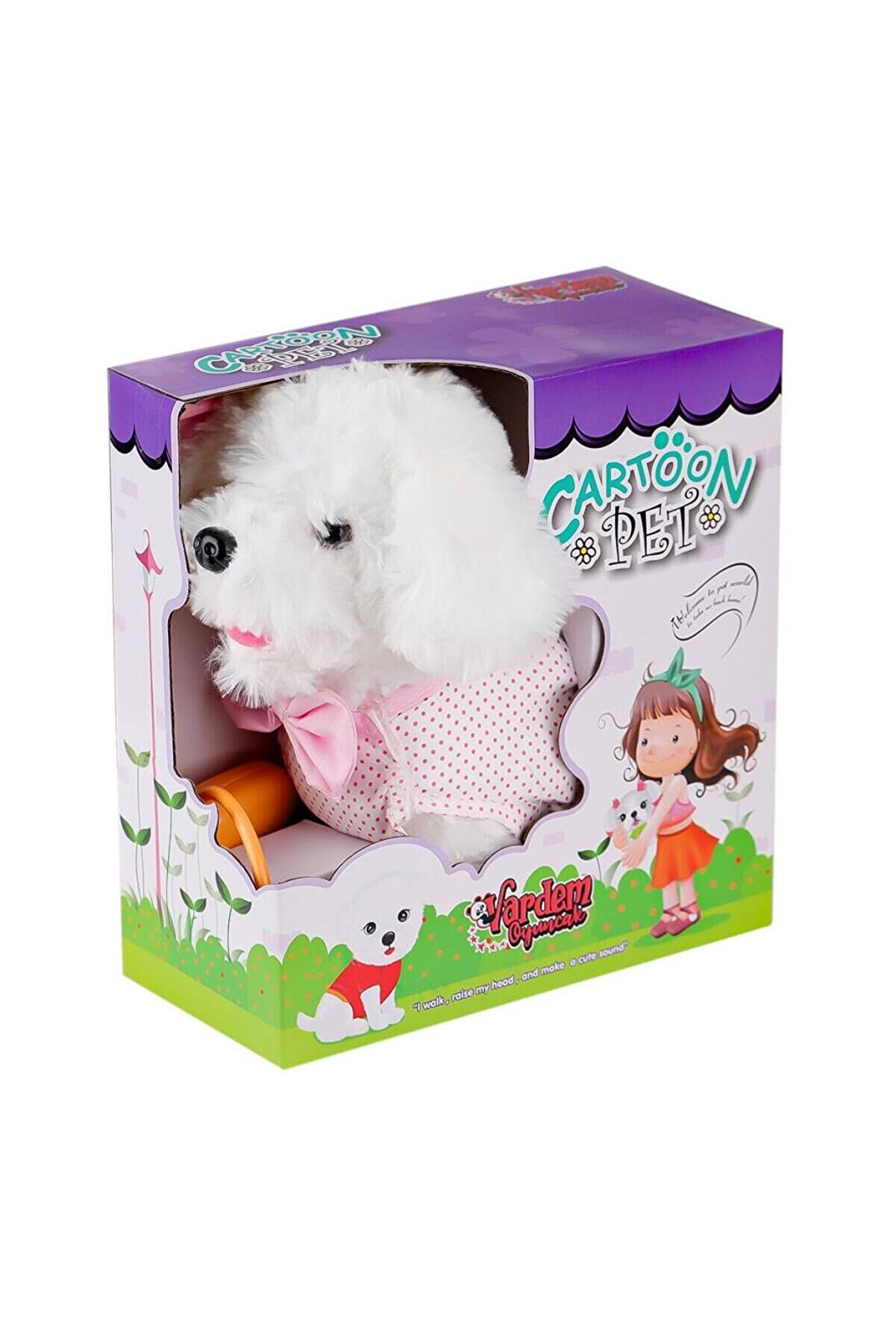 Toptan Bulurum PFTB025 Yürüyen Tasmalı Peluş Köpek