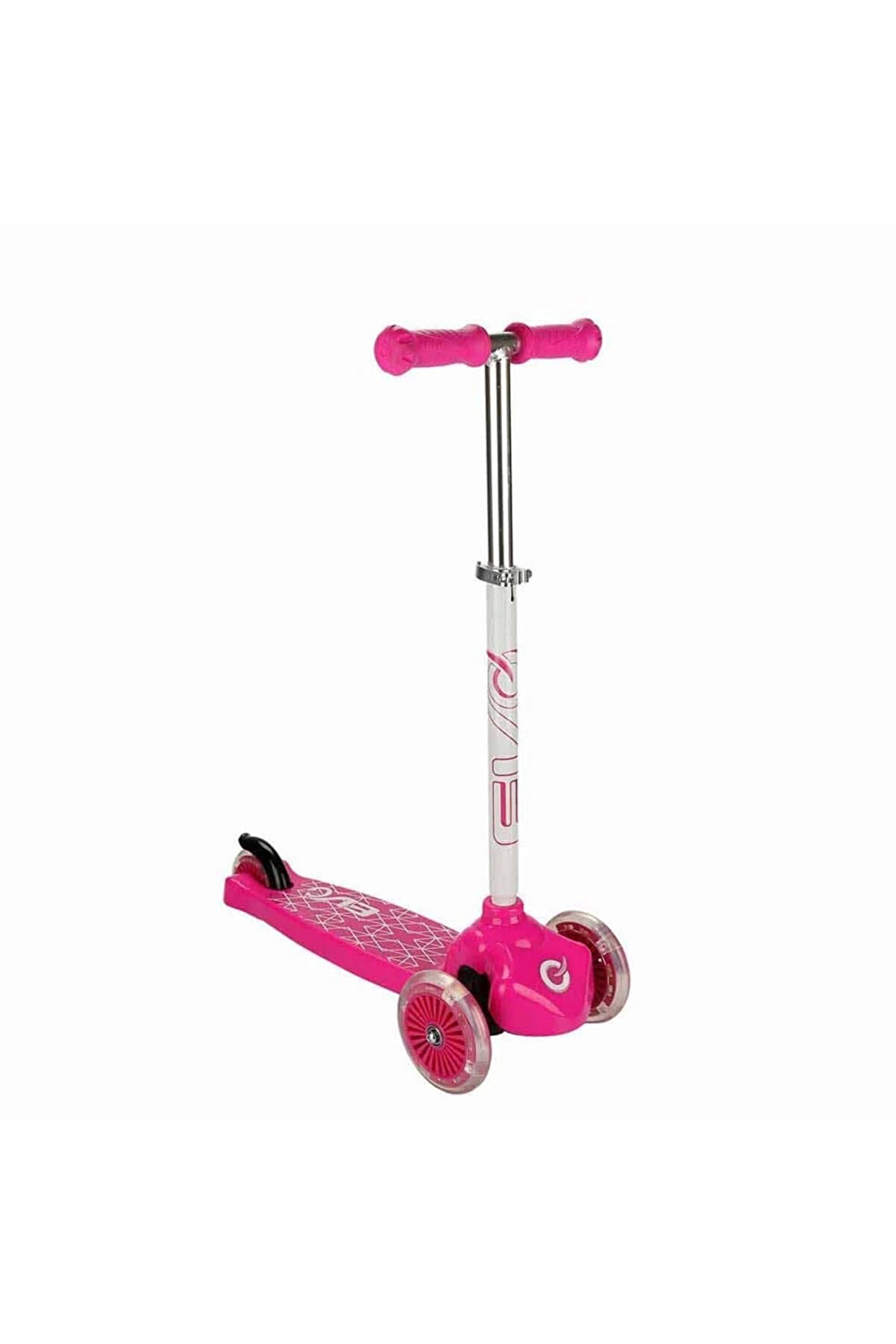 Evo Işıklı 3 Tekerlekli̇ Pembe Scooter