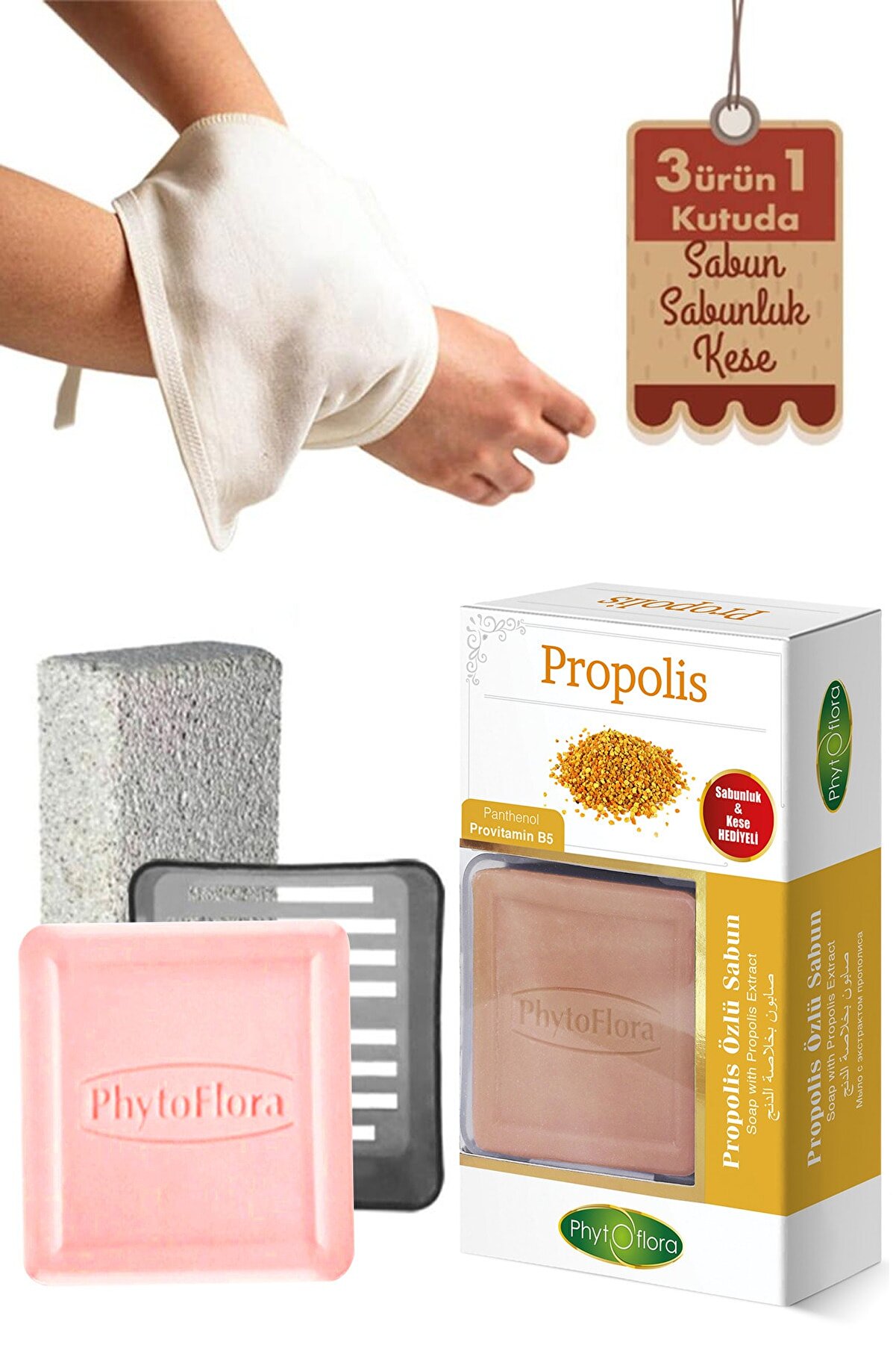Propoli̇s Sabunu Ve Banyo Kesesi̇, Katı Sabunluk