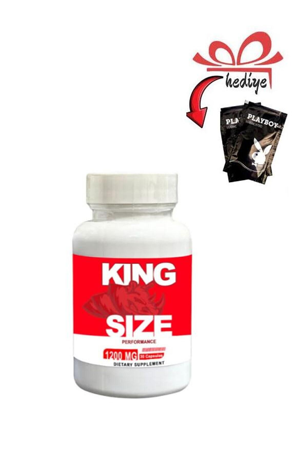 Ki̇ng Si̇ze Erkeklere Özel Destekleyi̇ci̇ 30 Lu + Kayganlaştırıcı Jelle