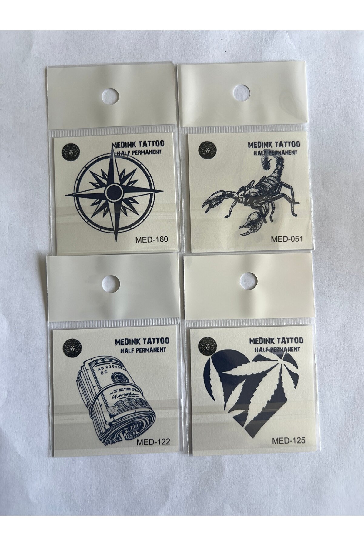 Ai̇rbrush Tattoo Akrep 4 Adet Bi̇rden Mi̇ni̇mal 3 Hafta Kalıcı Geçi̇ci̇ Dövme Seti̇