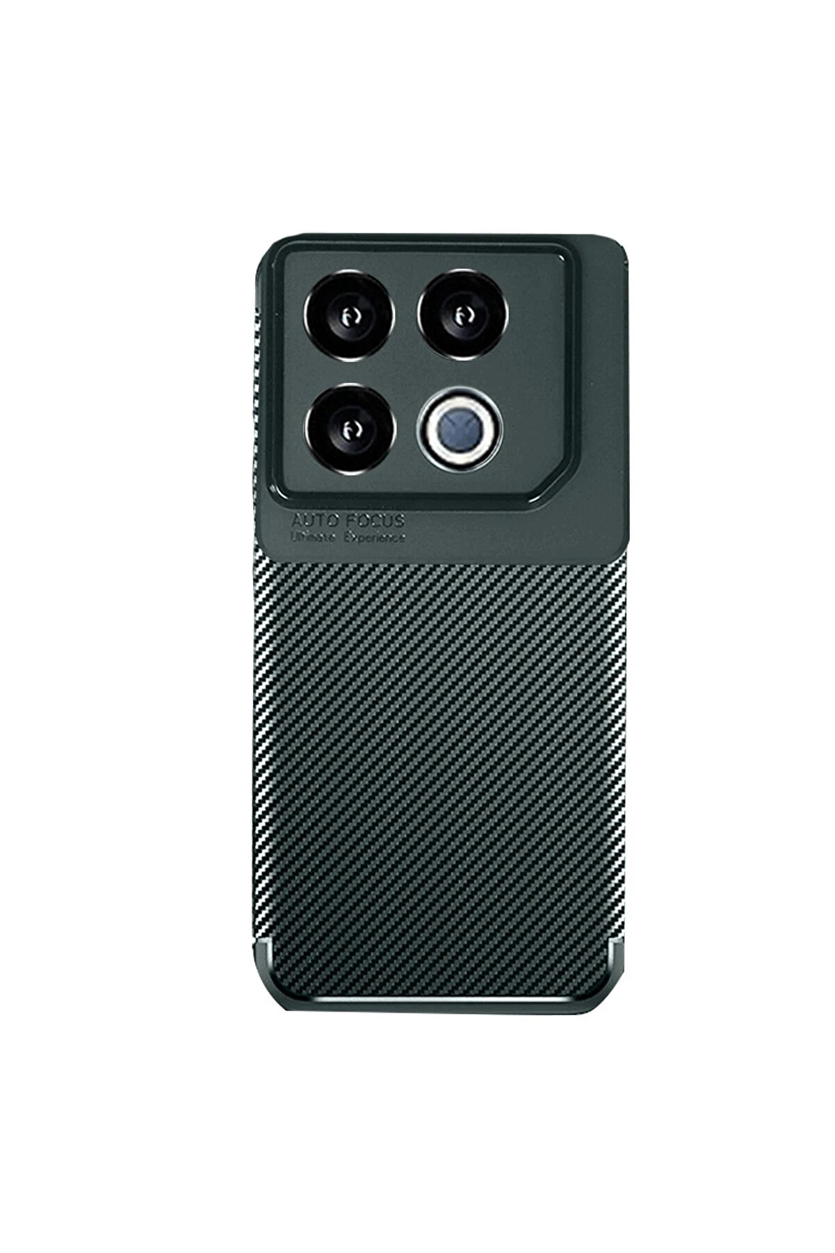 CepteToptan İnfinix GT 20 Pro Kılıf Auto Focus Karbon Kapak - Koyu Yeşil - MNKA2151-8309