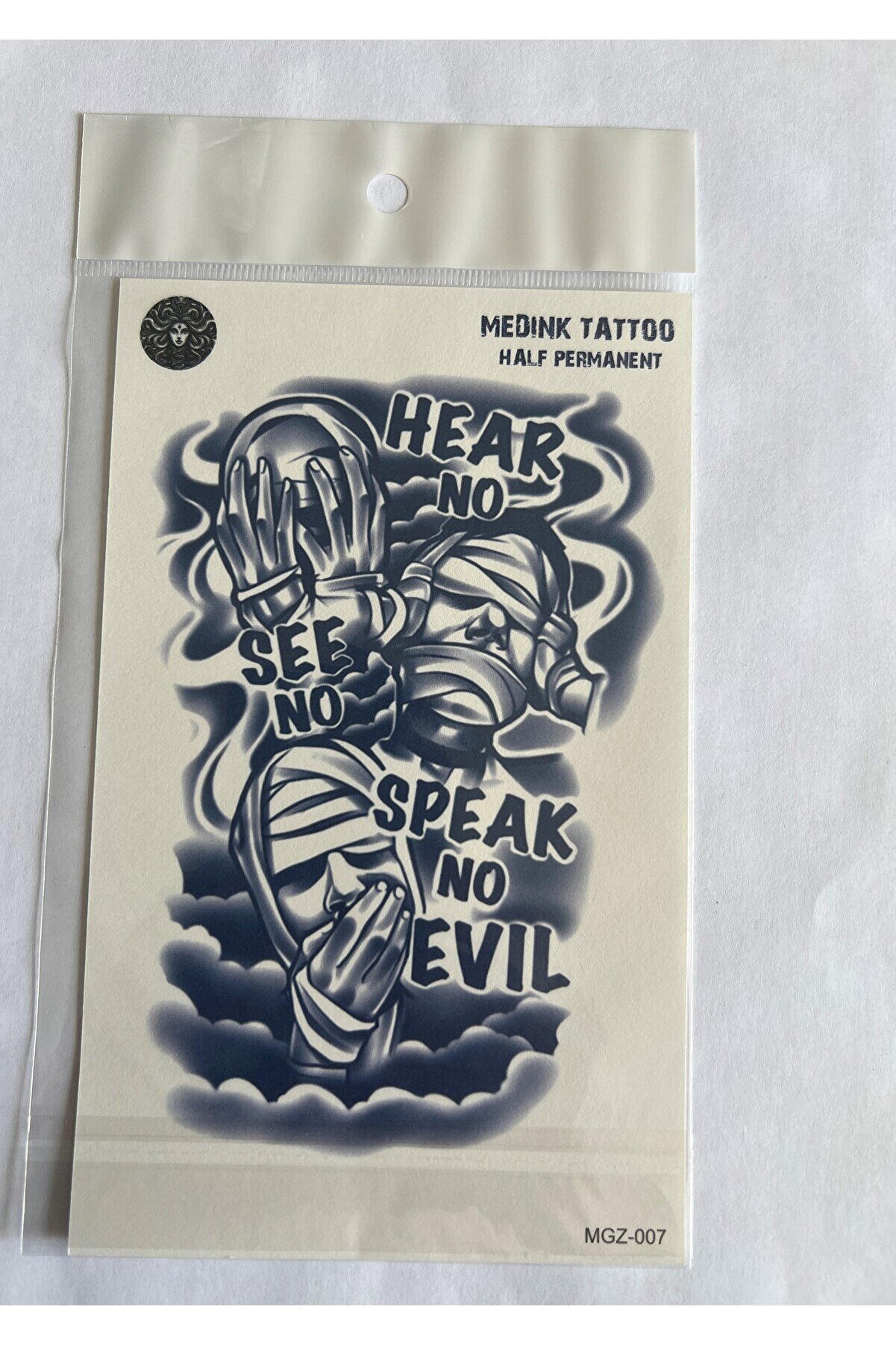 Ai̇rbrush Tattoo Tarz 4 Adet Bi̇rden3 Hafta Kalıcı Geçi̇ci̇ Yapıştırma Dövme 18X11 Cm