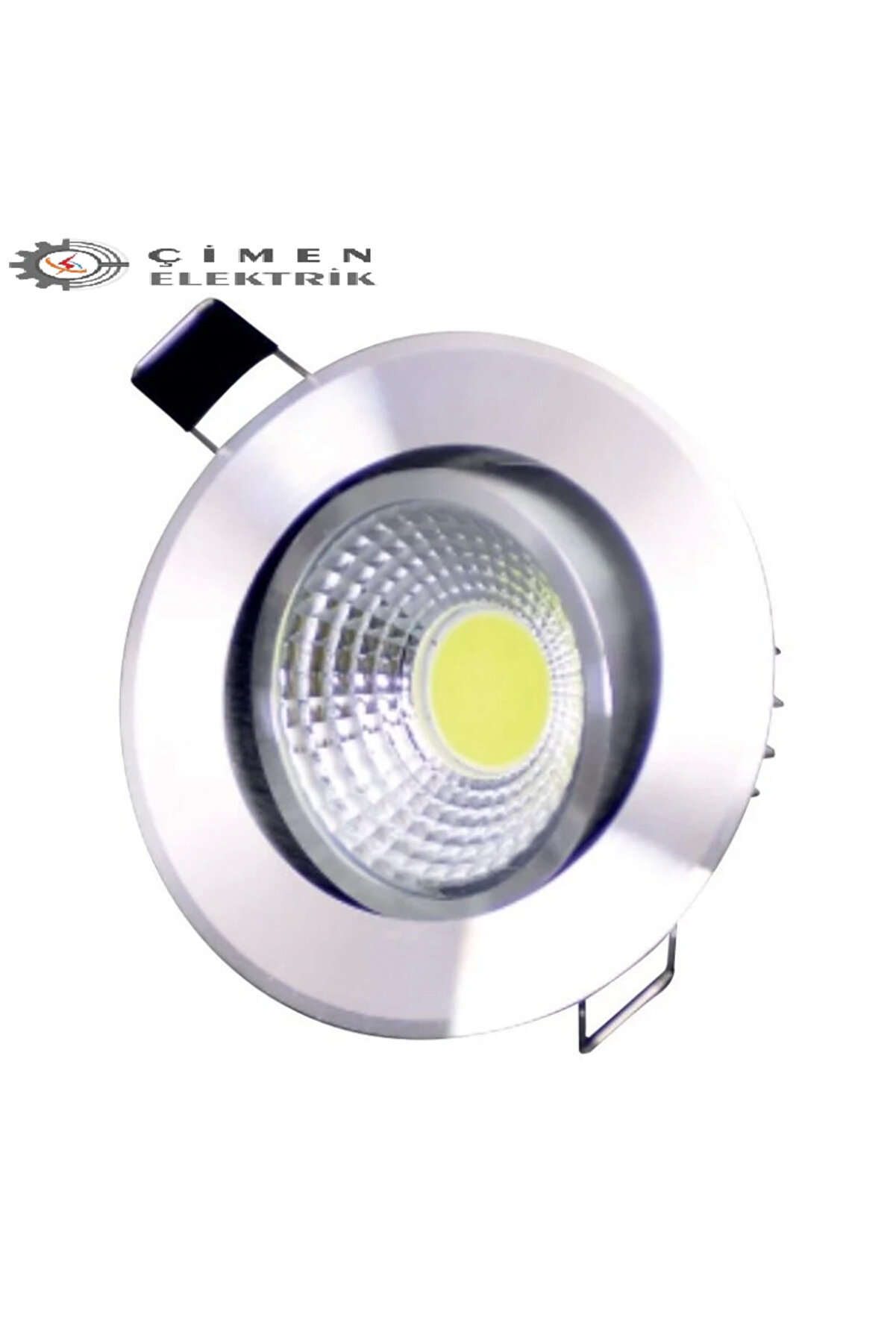 gizmurstore ERKLED ERK 3125 Sıva Altı 5W Krom Kasa Yuvarlak Led Spot 3000K Günışığı