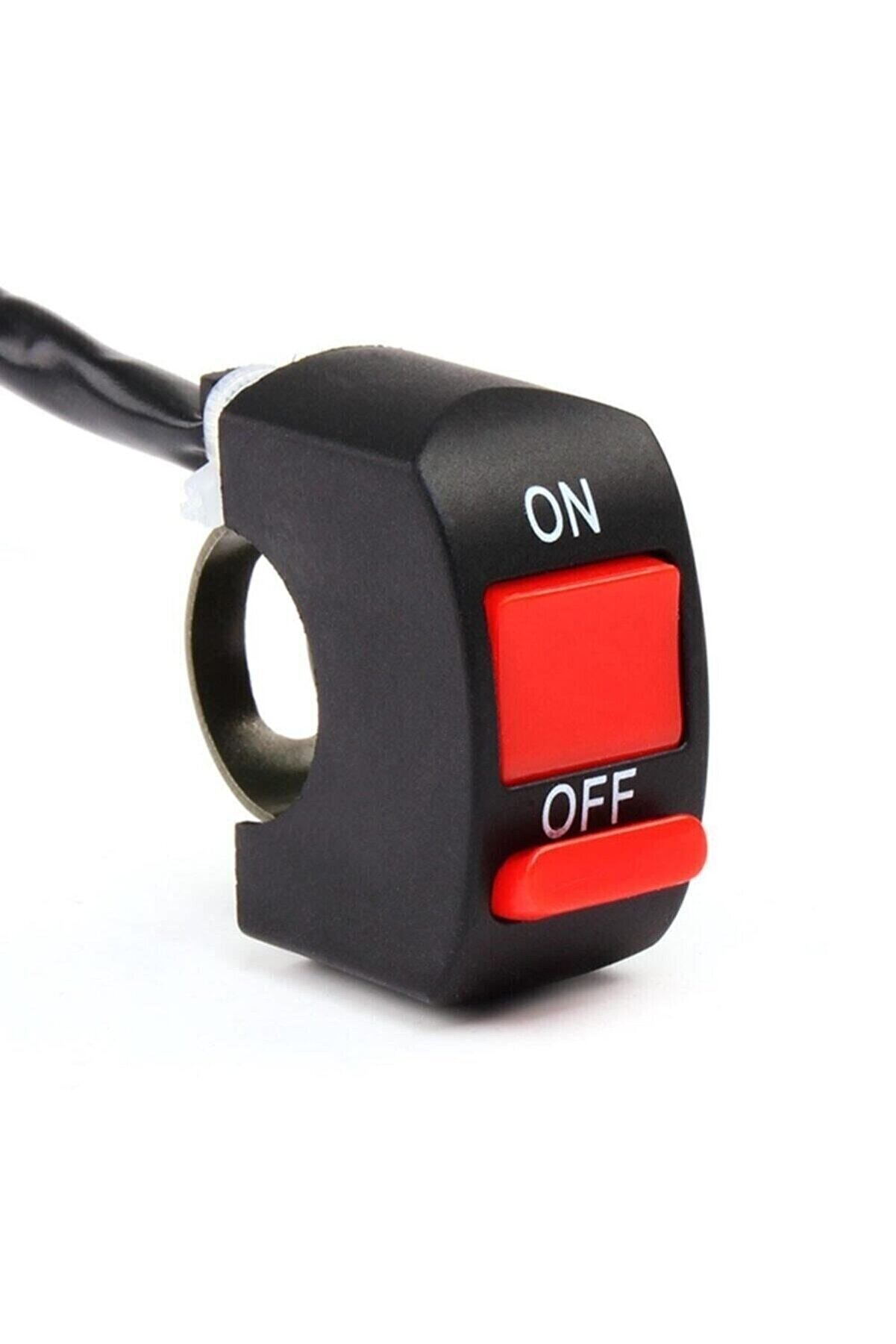 Alkan Mb Motosi̇klet Si̇s Farı A&ccedil; Kapa D&uuml;ğmesi̇ / Butonu / Kırmızı
