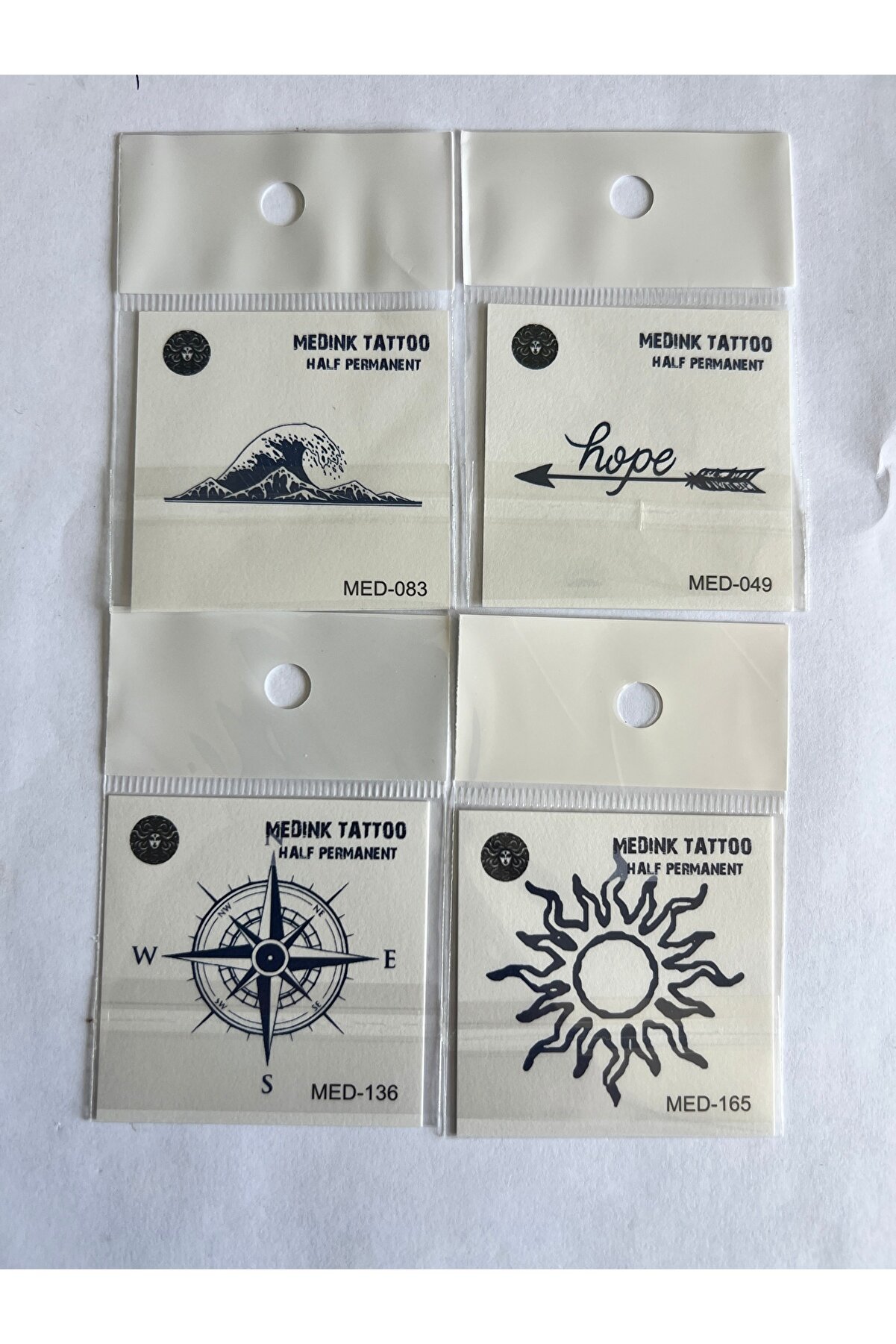 Ai̇rbrush Tattoo Doğa 4 Adet Bi̇rden Mi̇ni̇mal 3 Hafta Kalıcı Ge&ccedil;i̇ci̇ D&ouml;vme Seti̇