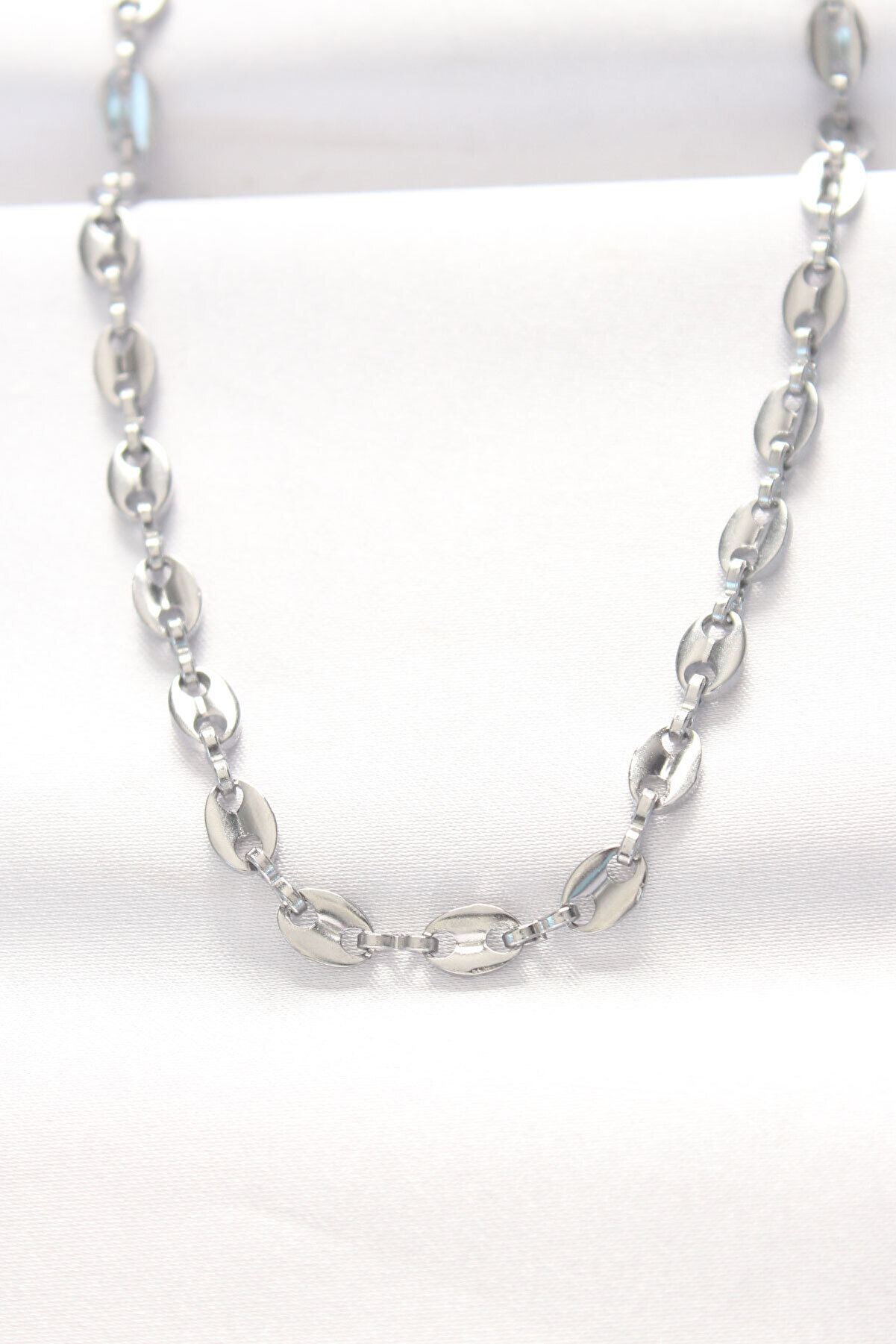 Toptan Bulurum 316L Çelik Silver Renk Gemici Zincir Ke