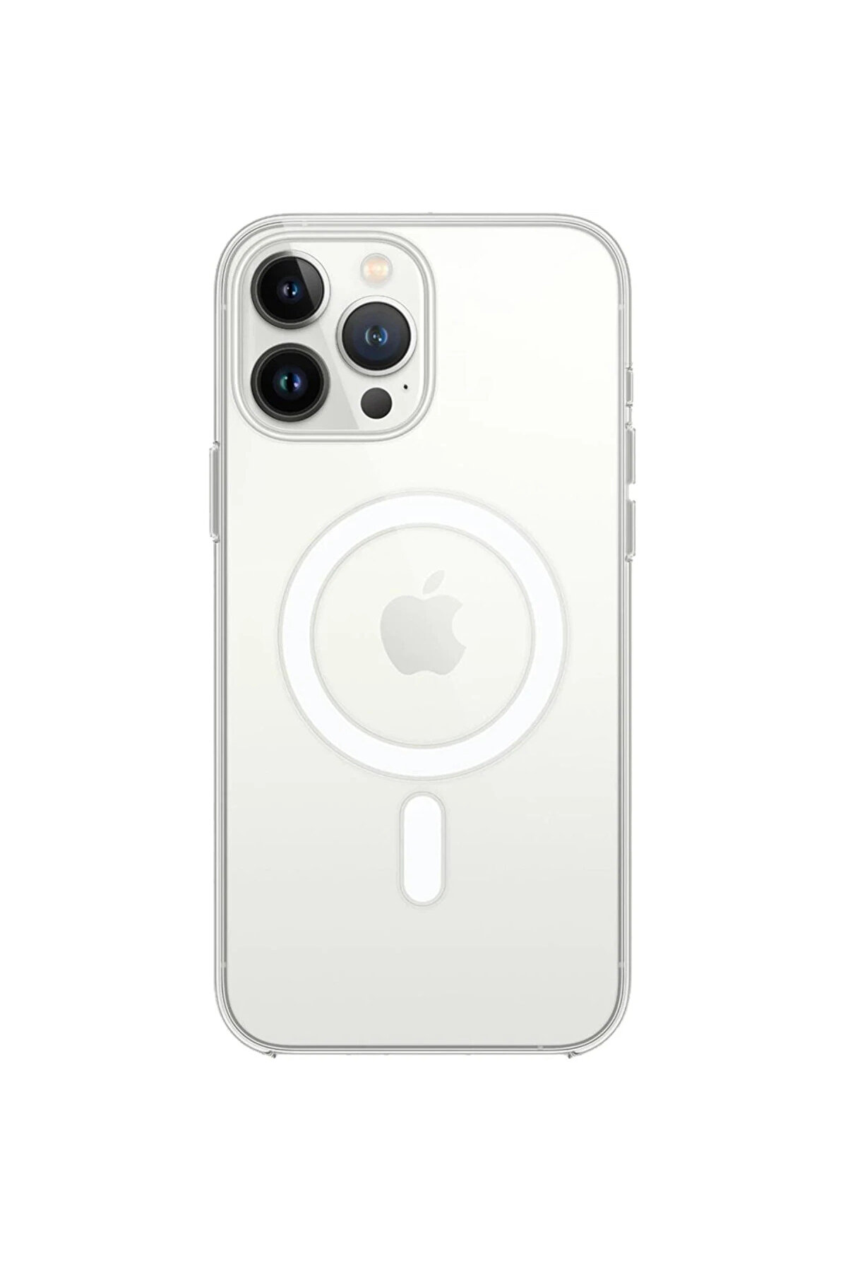 İphone 15 Pro Kılıf Magneti̇csafe Şeffaf Si̇li̇kon - Şeffaf