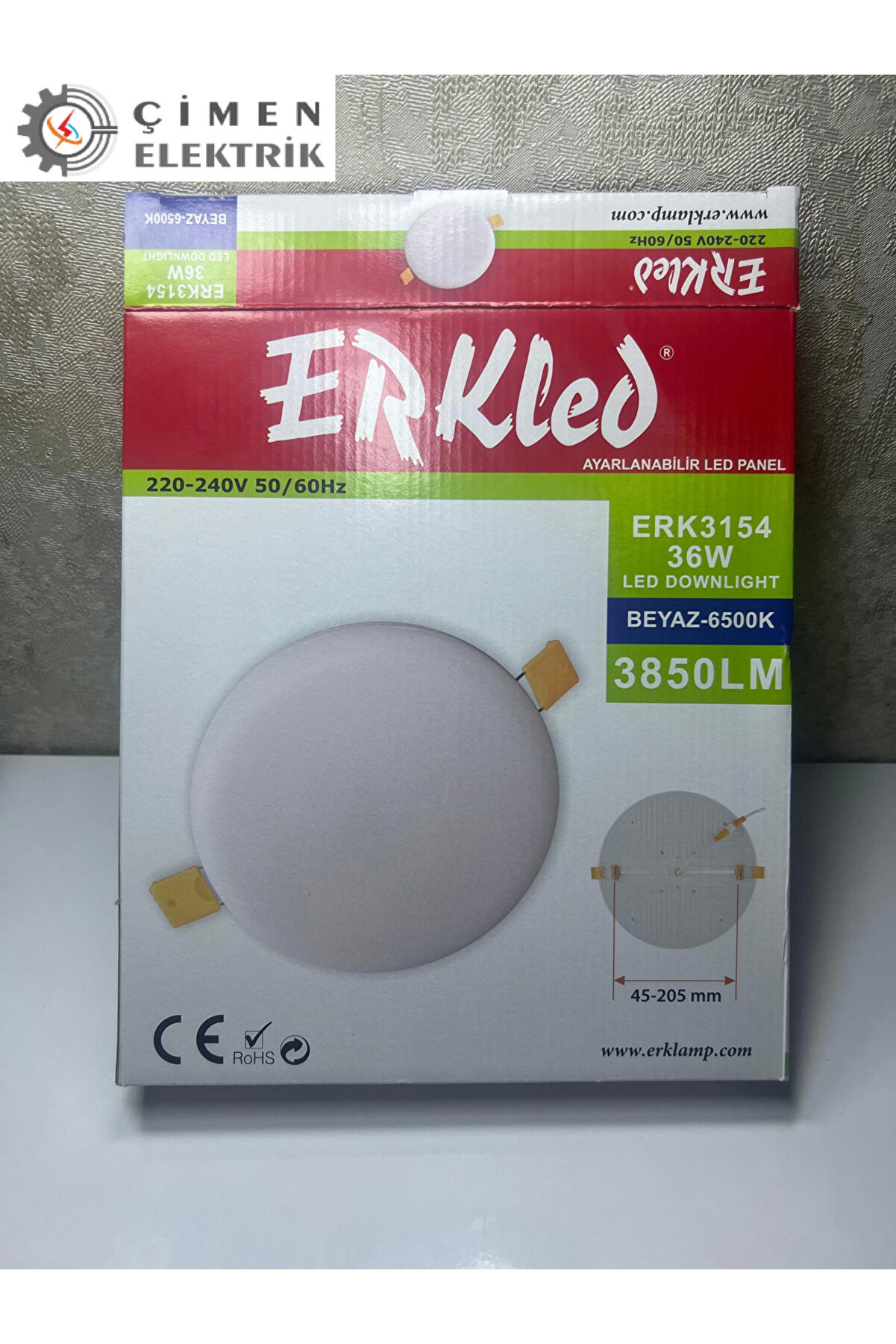 gizmurstore Ayarlanabilir LED Spot 36W 6500K Beyaz, Çok Renkli, Enerji Tasarruflu ve Parlak Işık