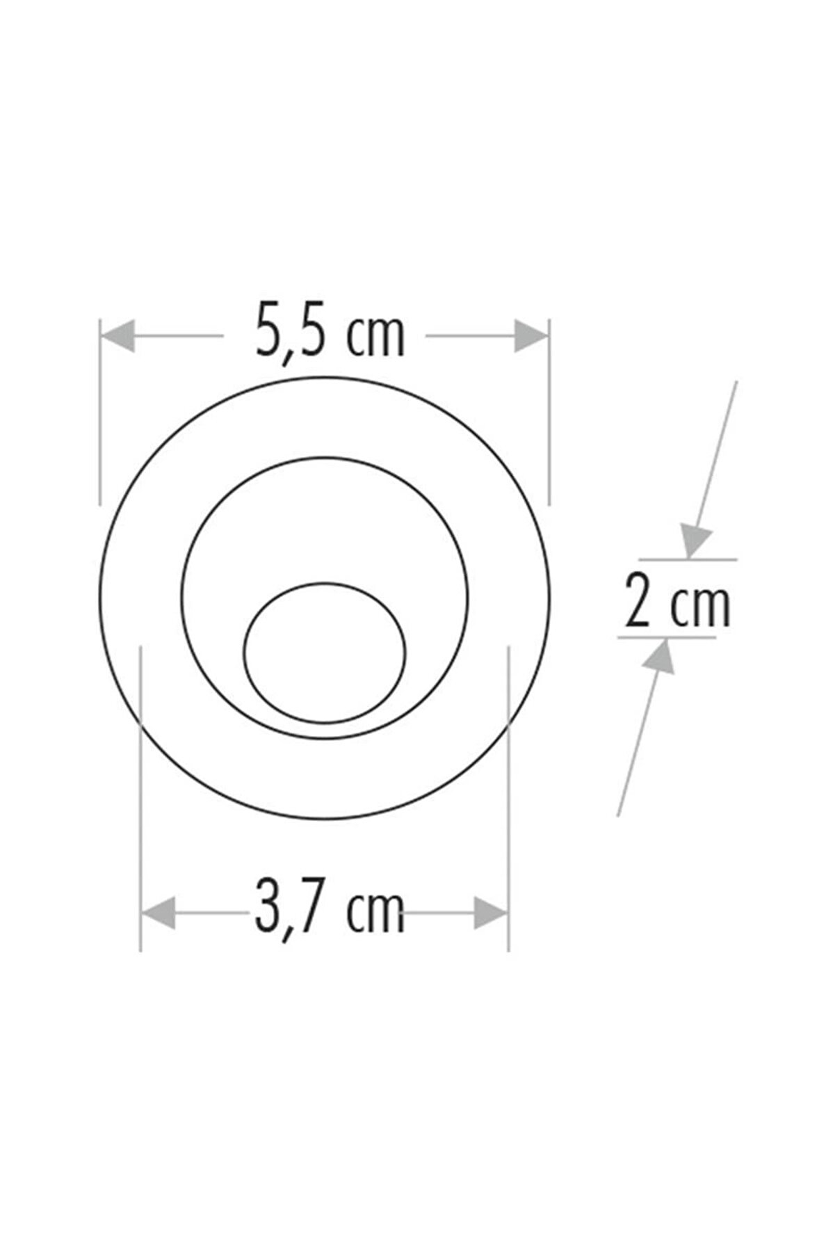 Saten Kasa Led Spot 1.5W Gün Işığı Renkli̇ Işıklandırma Parlak Ve Şık Tasarım