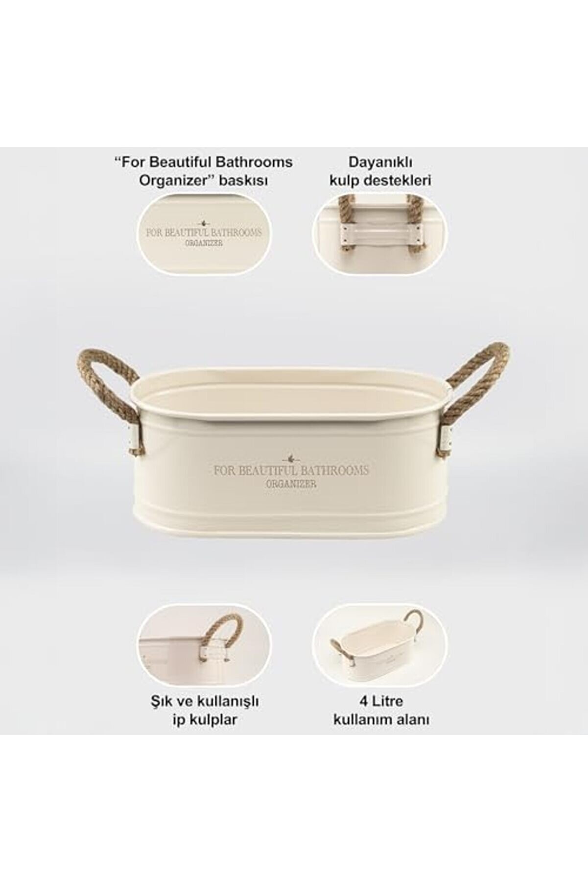 Oskyshopc Metal Ip Kulplu Baton Metal Düzenleyi̇ci̇, Organi̇zeri̇ (For Beauti̇ful Organi̇zer Baskı) Ln1207