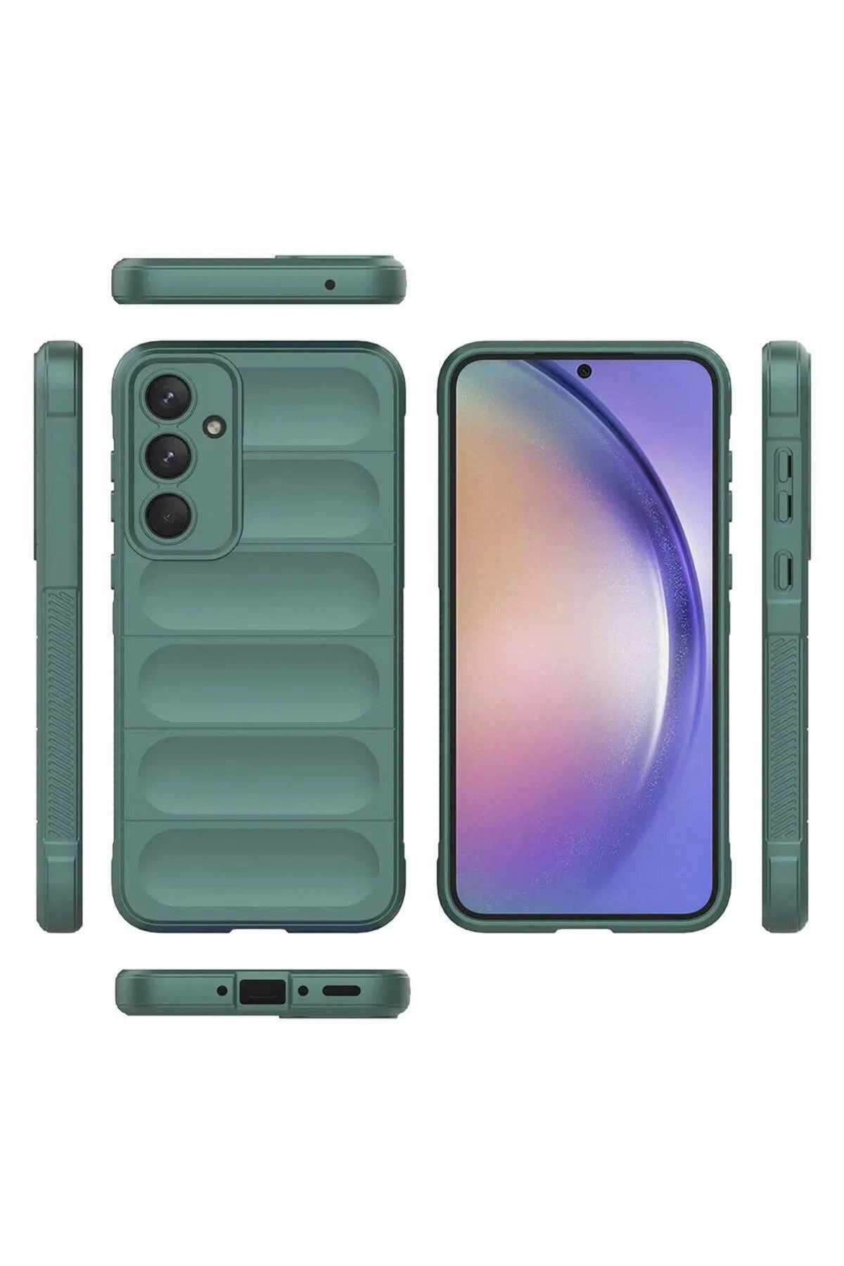 Samsung Galaxy A26 Kılıf Opti̇mum Si̇li̇kon - Koyu Yeşi̇l - Dropx8246-5067