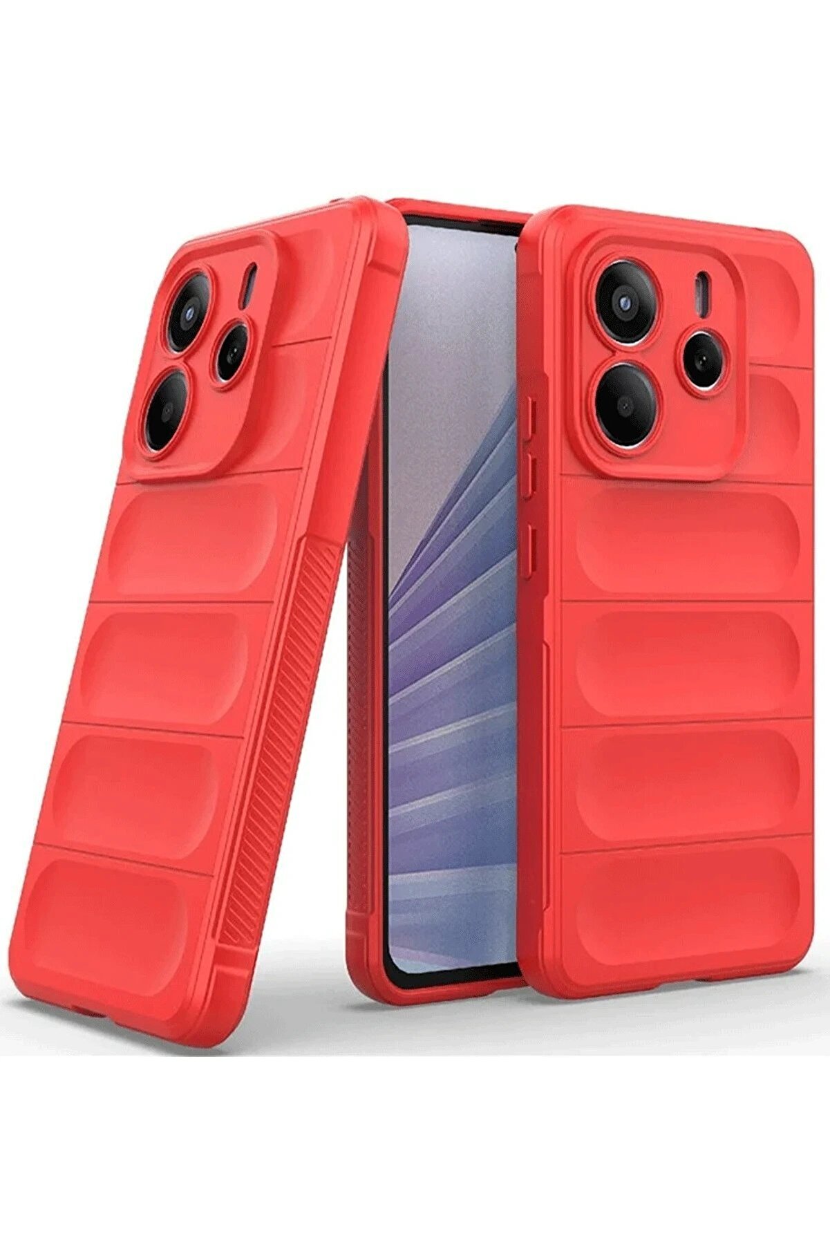 Xi̇aomi̇ Redmi̇ Note 14 4G Kılıf Opti̇mum Si̇li̇kon - Kırmızı - Dropx8765-2624