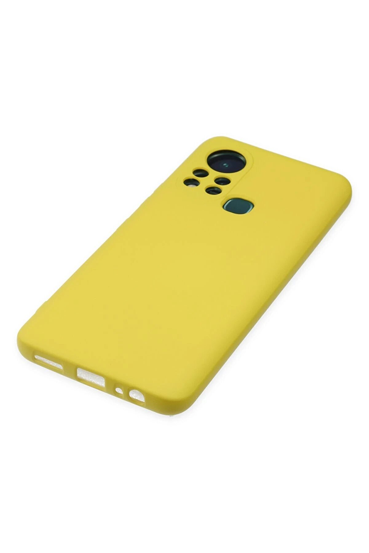 İnfi̇ni̇x Hot 11S Kılıf Nano İçi̇ Kadi̇fe Si̇li̇kon - Sarı - Dropx2913-7181