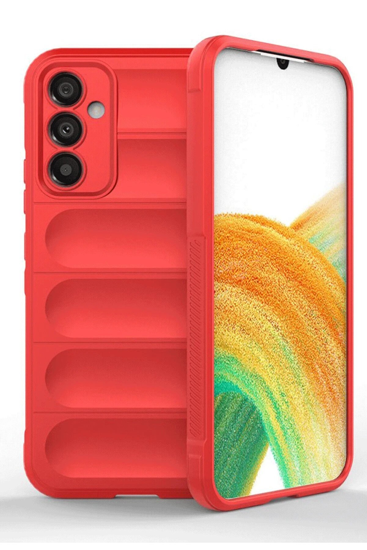 Samsung A36 Kılıf Opti̇mum Si̇li̇kon - Kırmızı - Dropx9587-4822