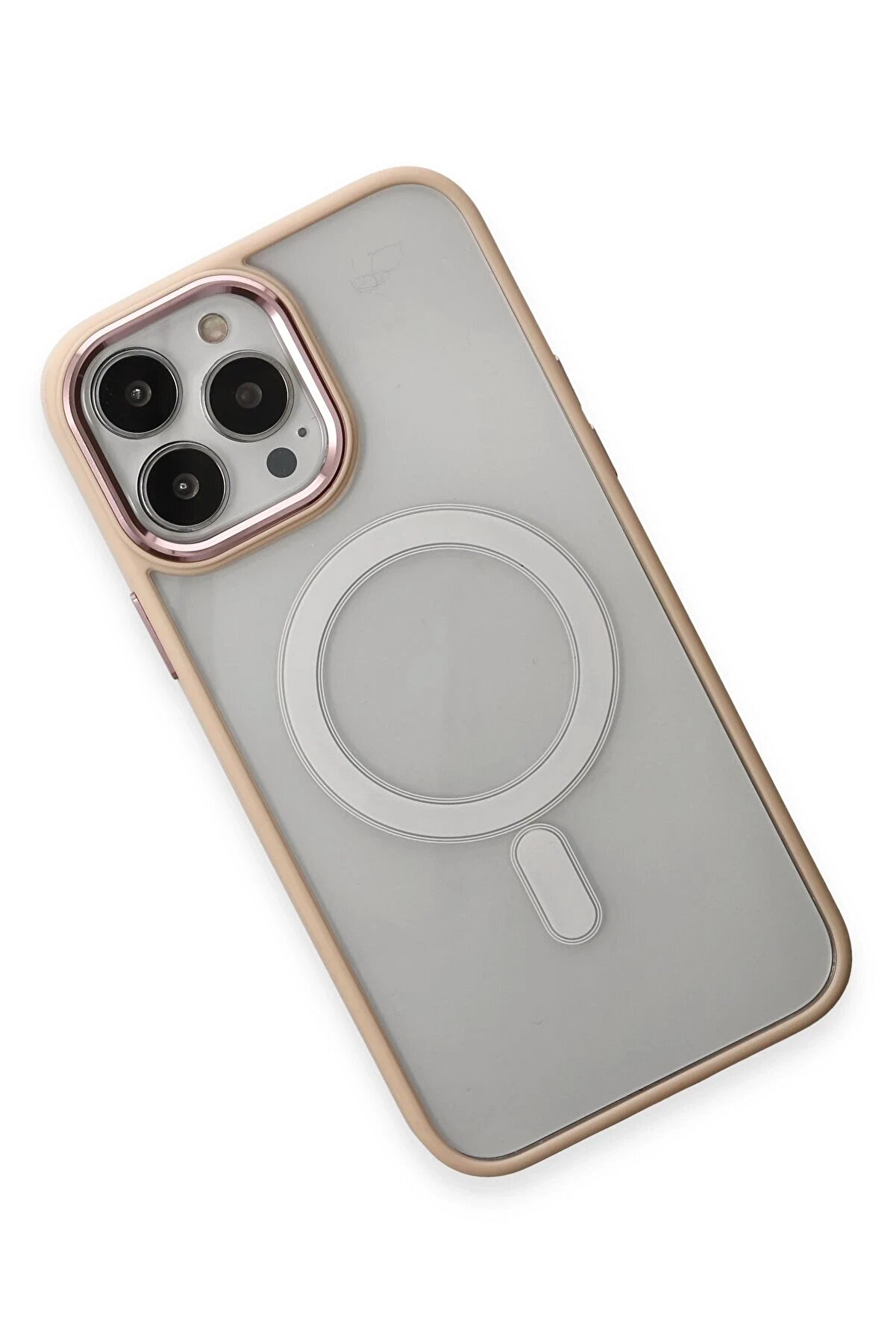 İphone 15 Pro Max Kılıf Room Magneti̇csafe Si̇li̇kon - Pudra - Dropx6308-7562
