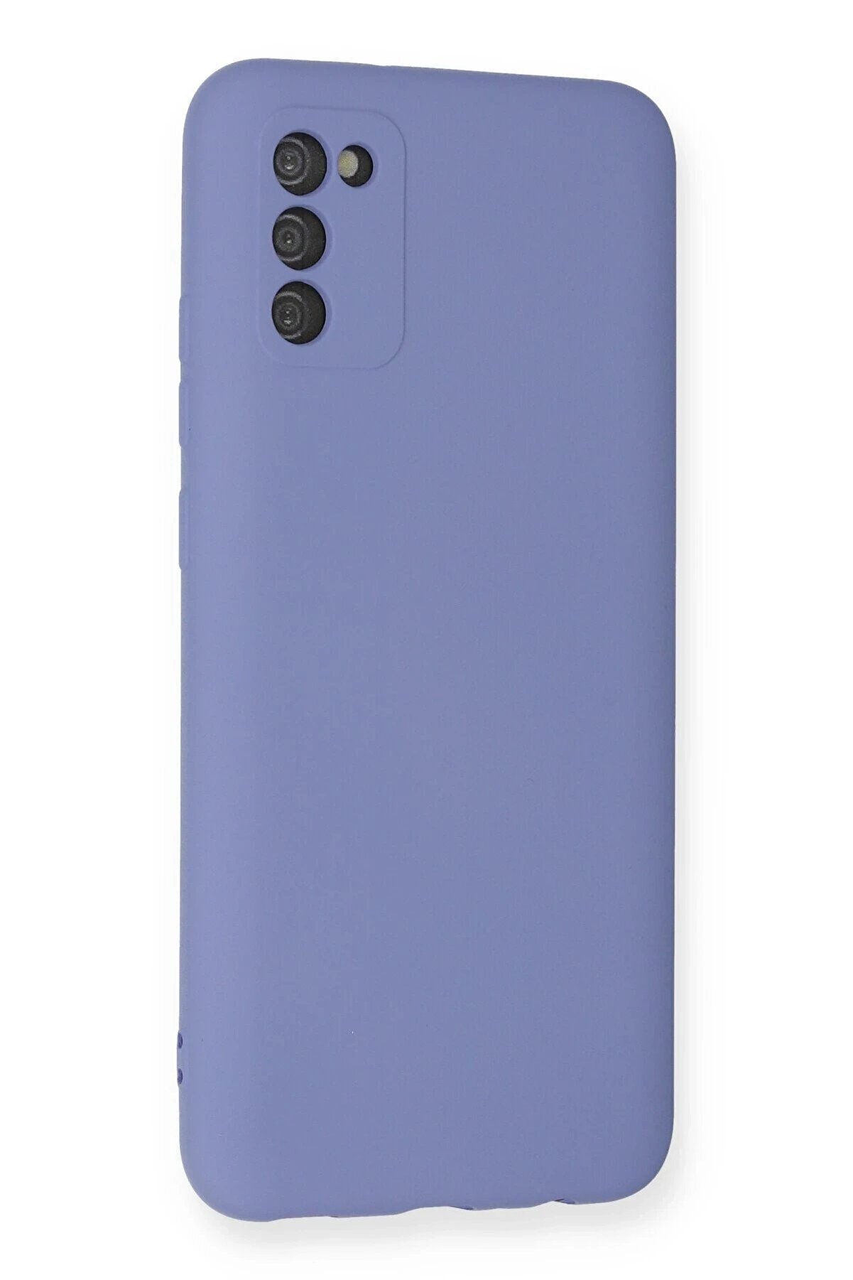 Samsung Galaxy A03S Kılıf Nano İçi̇ Kadi̇fe Si̇li̇kon - Li̇la - Dropx6200-5486