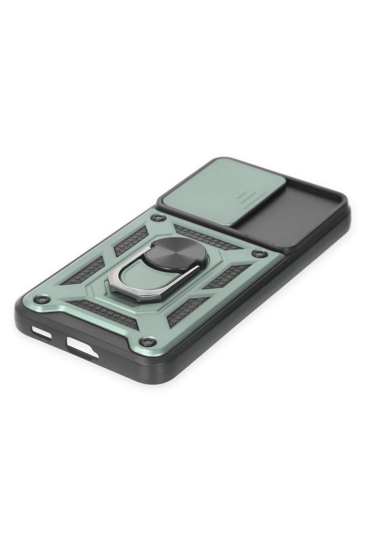 Samsung Galaxy S23 Fe Kılıf Pars Lens Yüzüklü Si̇li̇kon - Yeşi̇l - Dropx1924-1095