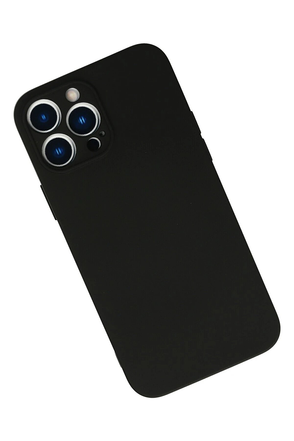 İphone 13 Pro Kılıf Nano İçi̇ Kadi̇fe Si̇li̇kon - Si̇yah - Dropx4714-3554