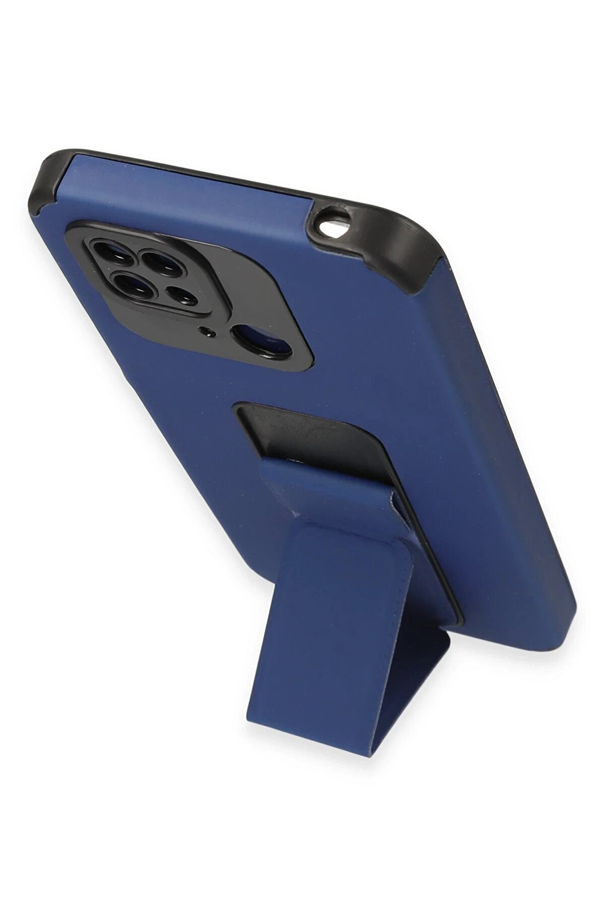 Xi̇aomi̇ Redmi̇ 10C Kılıf Mega Standlı Si̇li̇kon - Mavi̇ - Dropx7108-2088