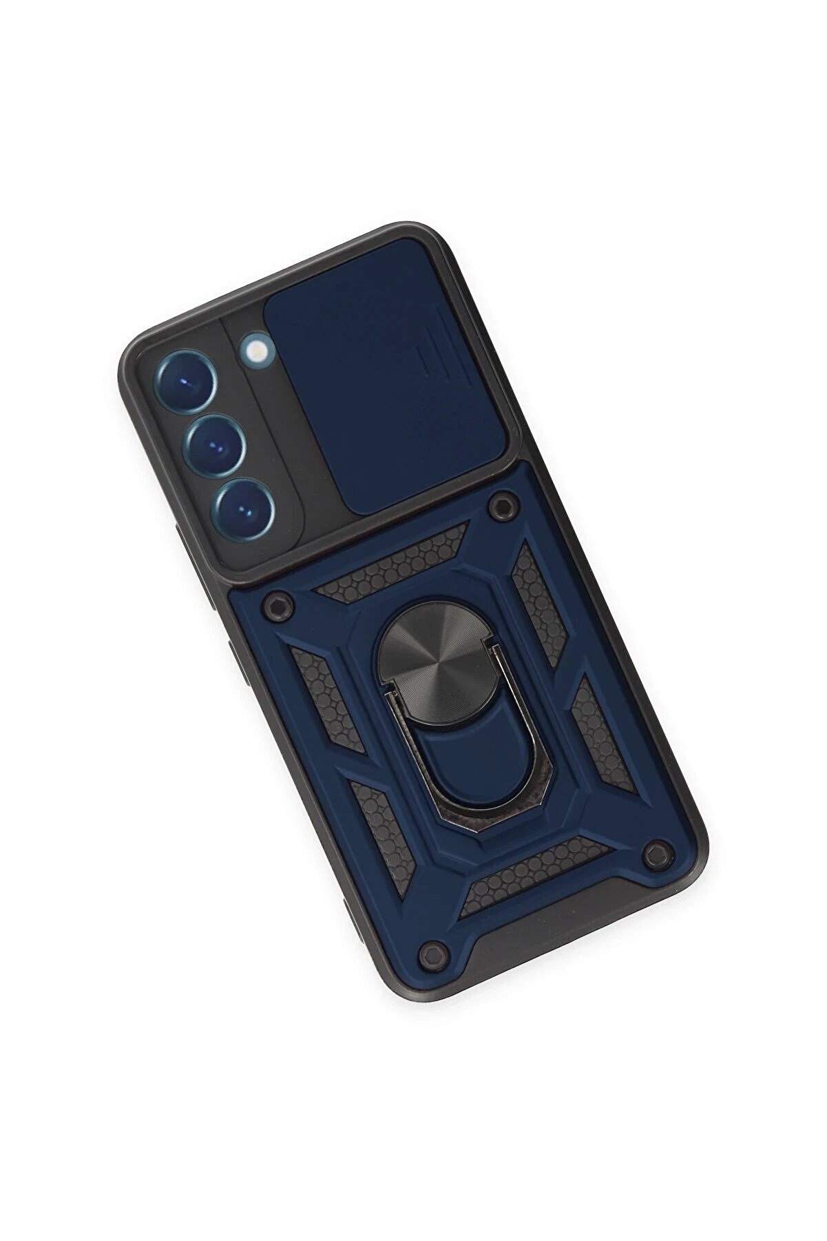 Newface Samsung Galaxy S23 Fe Kılıf Pars Lens Y&uuml;z&uuml;kl&uuml; Si̇li̇kon - Laci̇vert