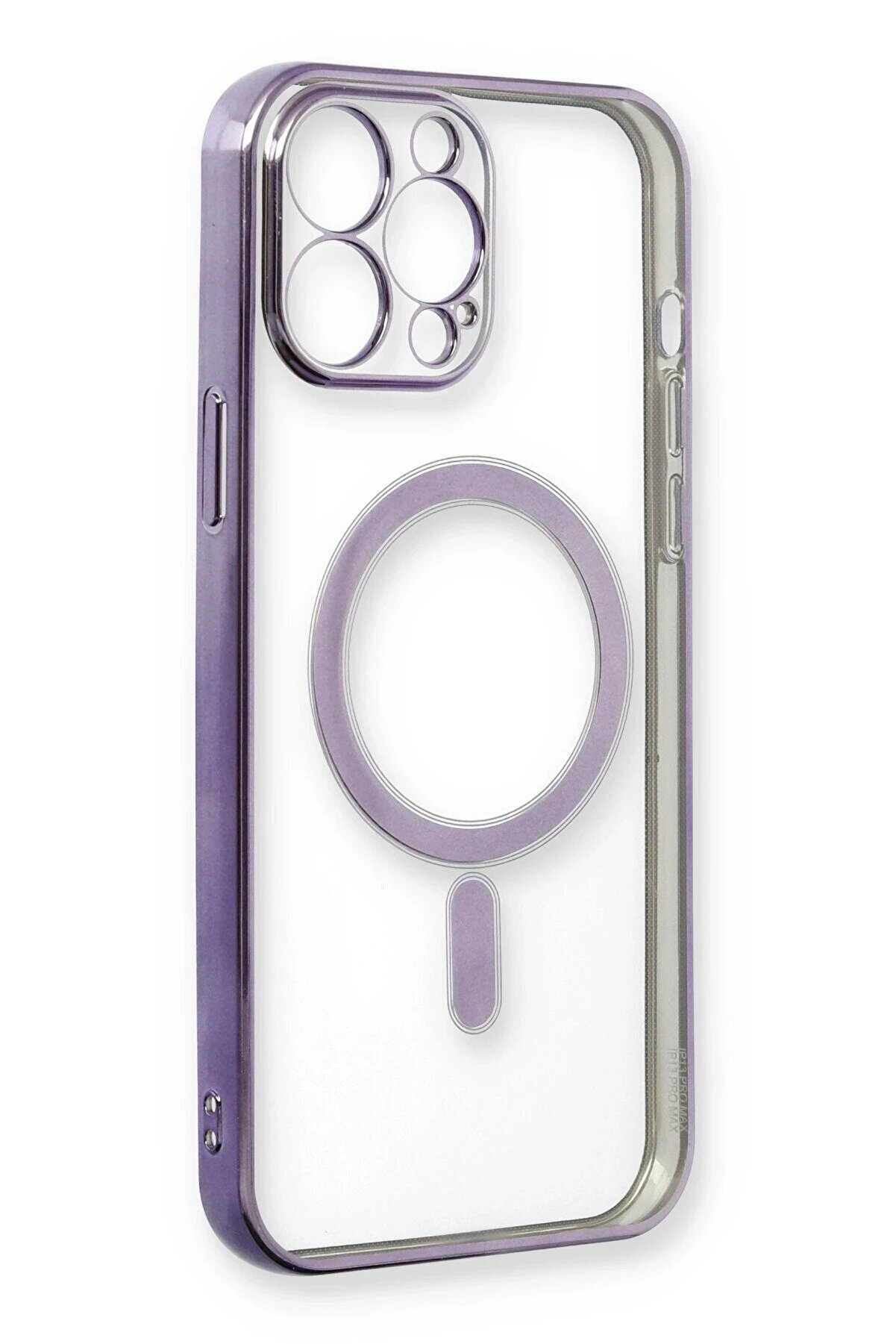 İphone 13 Pro Max Kılıf Magneti̇csafe Lazer Si̇li̇kon - Mor - Dropx5006-7220