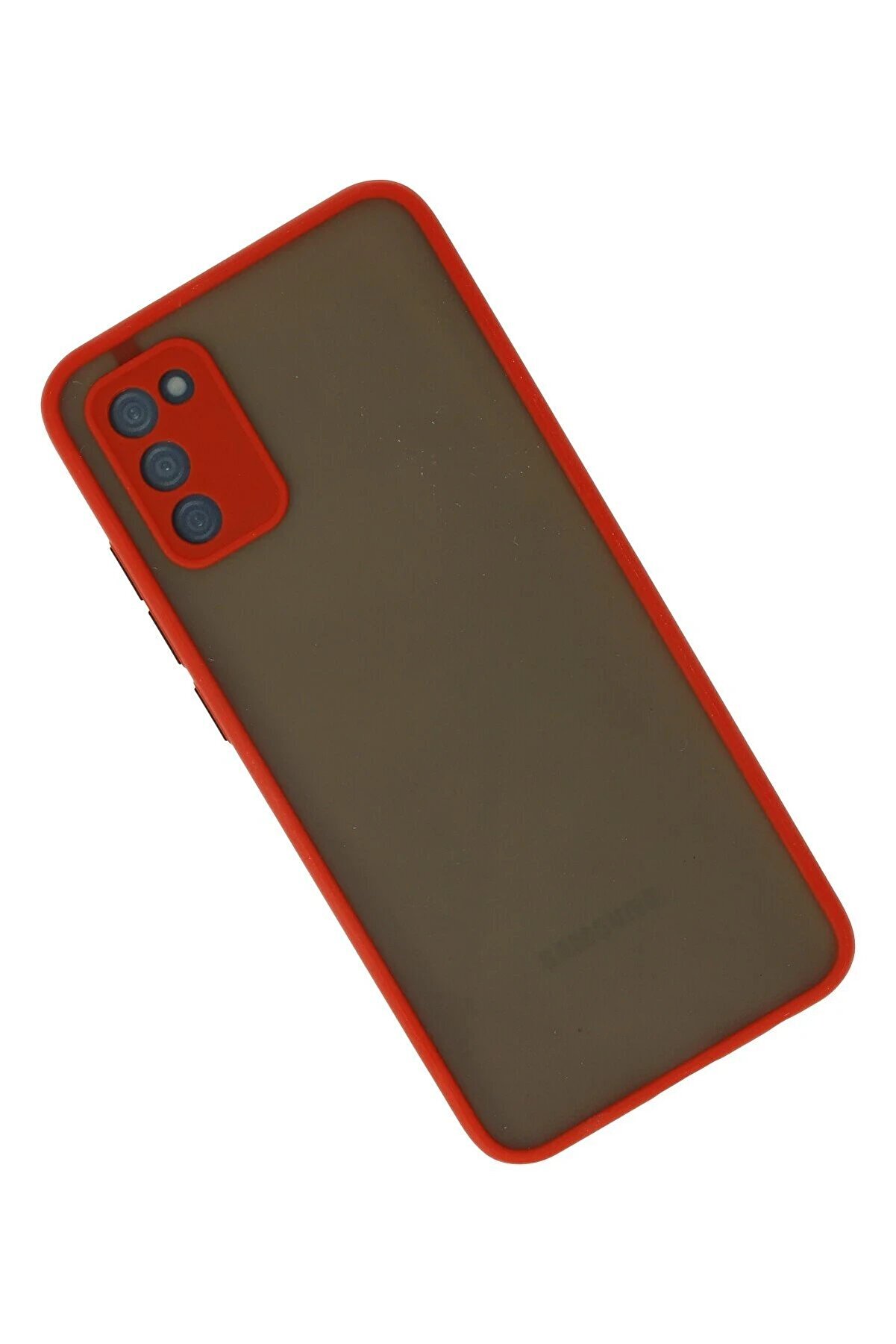 Samsung Galaxy A03S Kılıf Montreal Si̇li̇kon Kapak - Kırmızı - Dropx2522-1919
