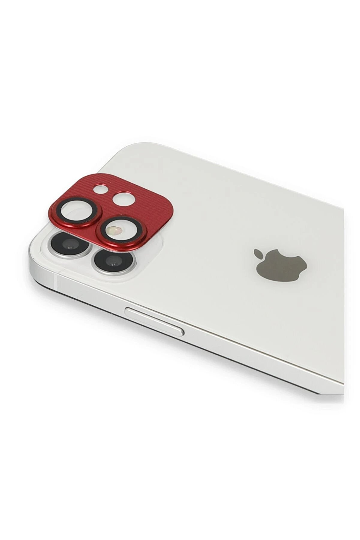 İphone 11 Pers Alümi̇nyum Kamera Lens - Kırmızı - Dropx9589-8262