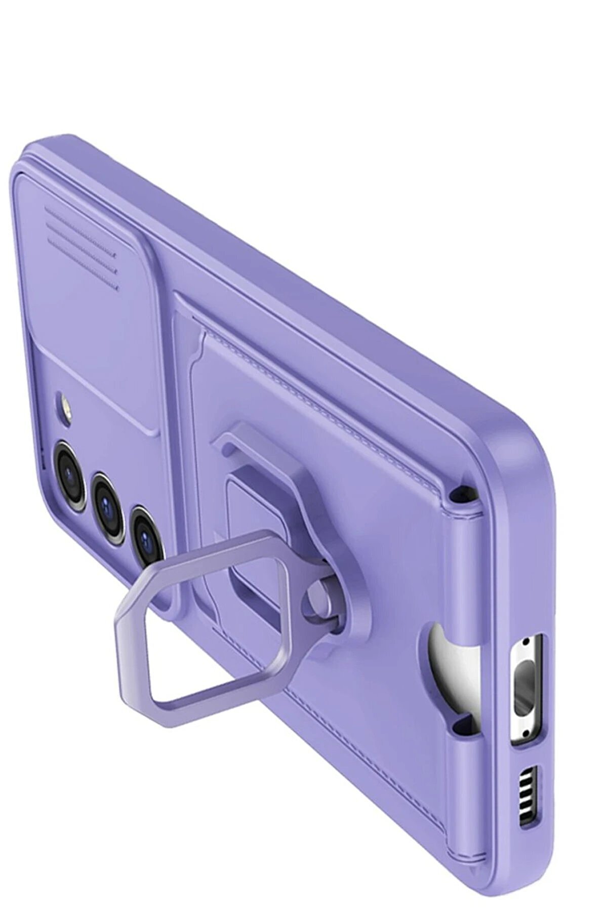 Samsung Galaxy S25 Plus Kılıf Zuma Kartvi̇zi̇tli̇ Yüzüklü Si̇li̇kon - Yeşi̇l - Dropx3761-5244