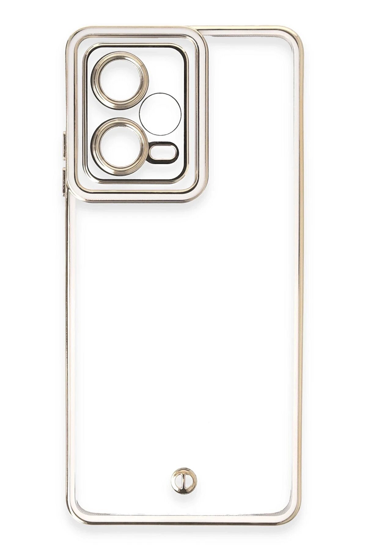 Xi̇aomi̇ Redmi̇ Note 12 5G Kılıf Li̇va Lens Si̇li̇kon - Beyaz - Dropx8781-7760