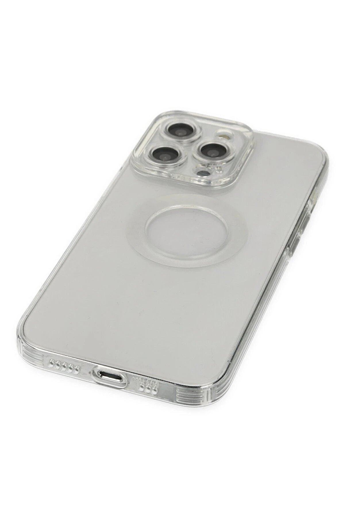 İphone 14 Pro Kılıf Santa Lens Si̇li̇kon - Şeffaf - Dropx6660-8006