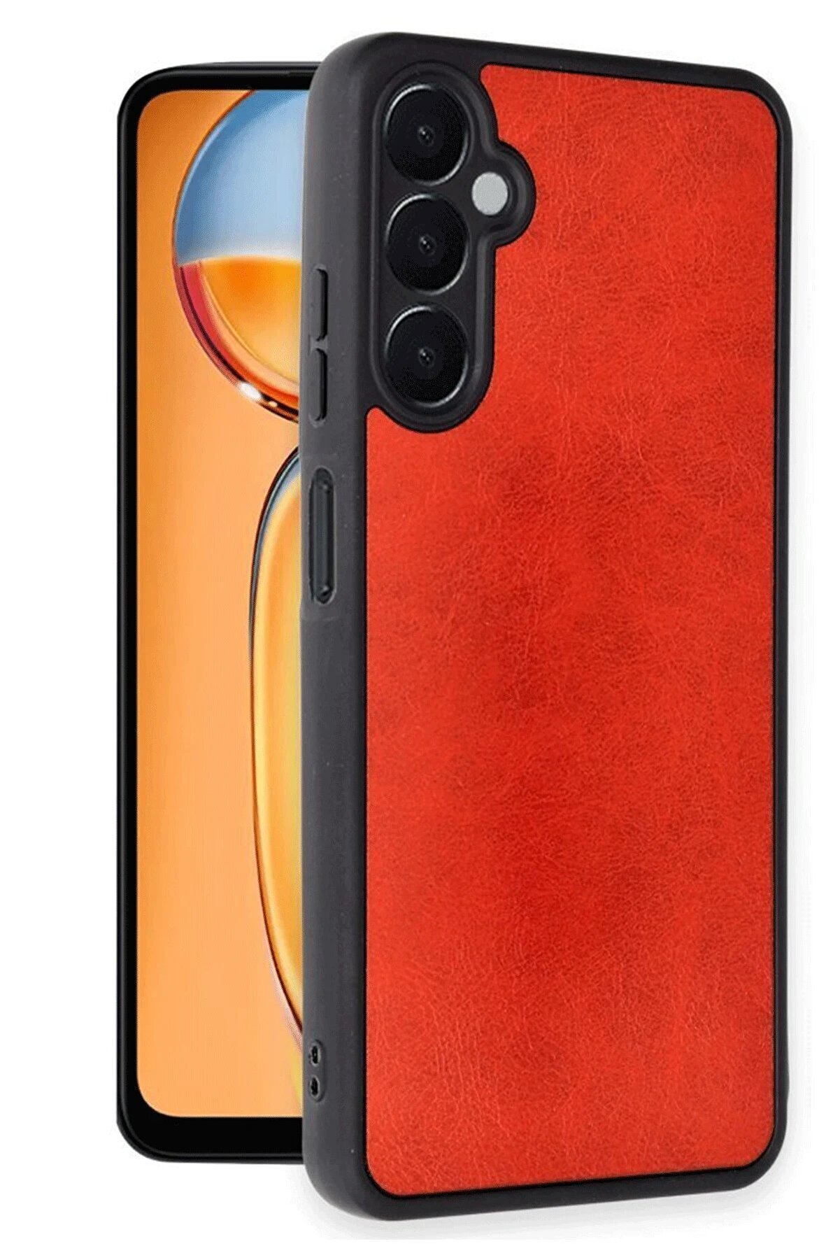 Samsung Galaxy A26 Kılıf Aras Deri̇ Kapak - Kırmızı - Dropx5062-9998