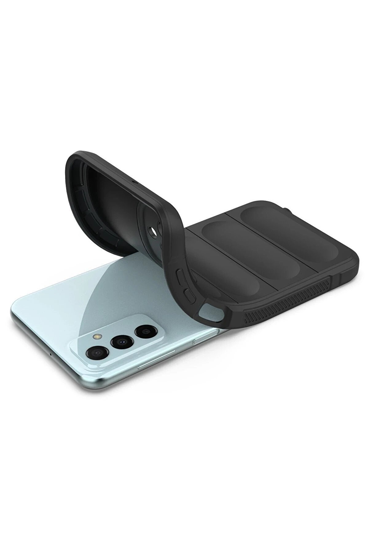 Samsung Galaxy M23 Kılıf Opti̇mum Si̇li̇kon - Si̇yah - Dropx2438-2187